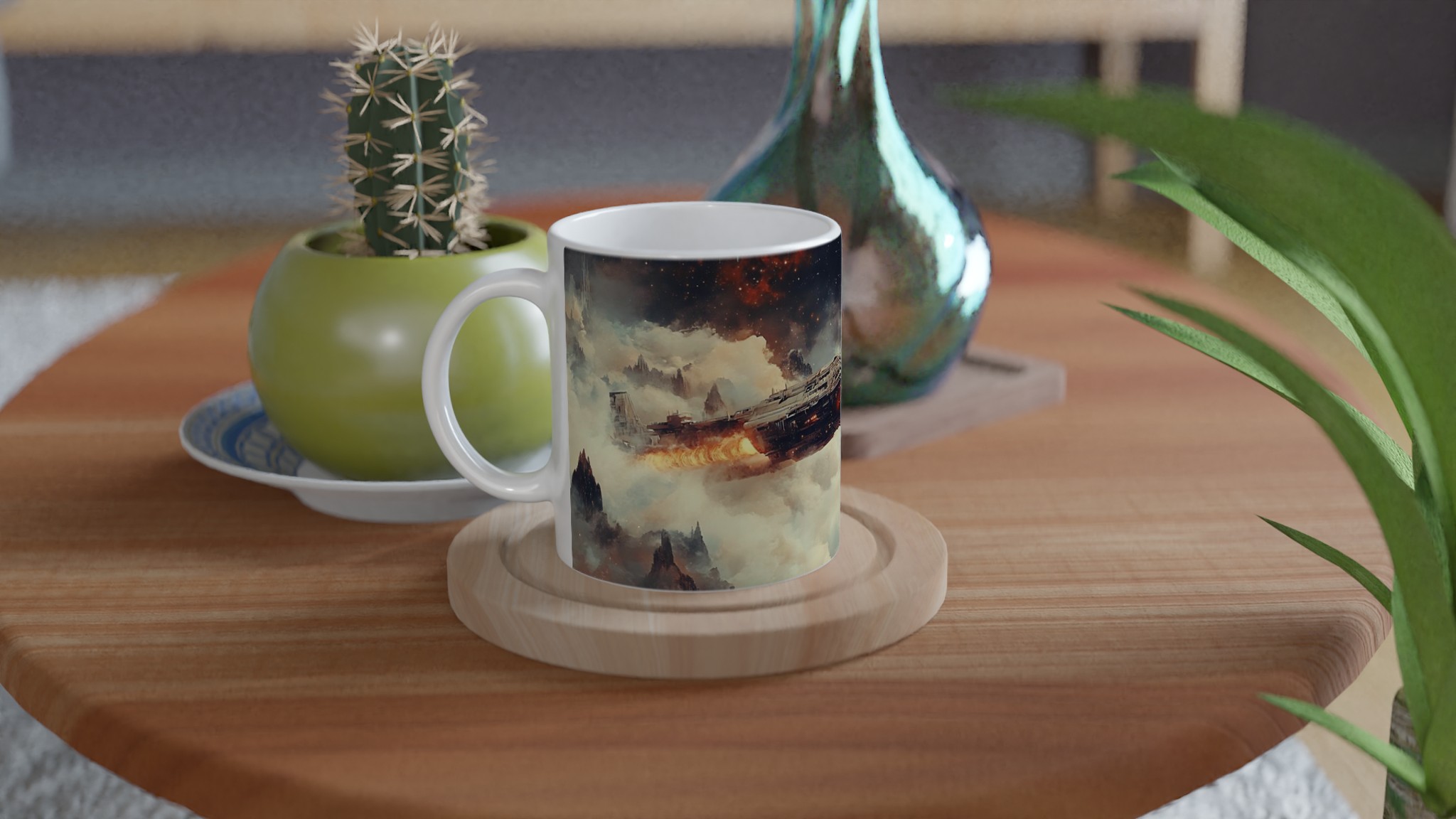 Kosmisk Rymdskeppsmugg – Äventyr i Vintergatan 11oz Keramikmugg 9 193e028b-f33b-499e-a298-78d33ff330c8