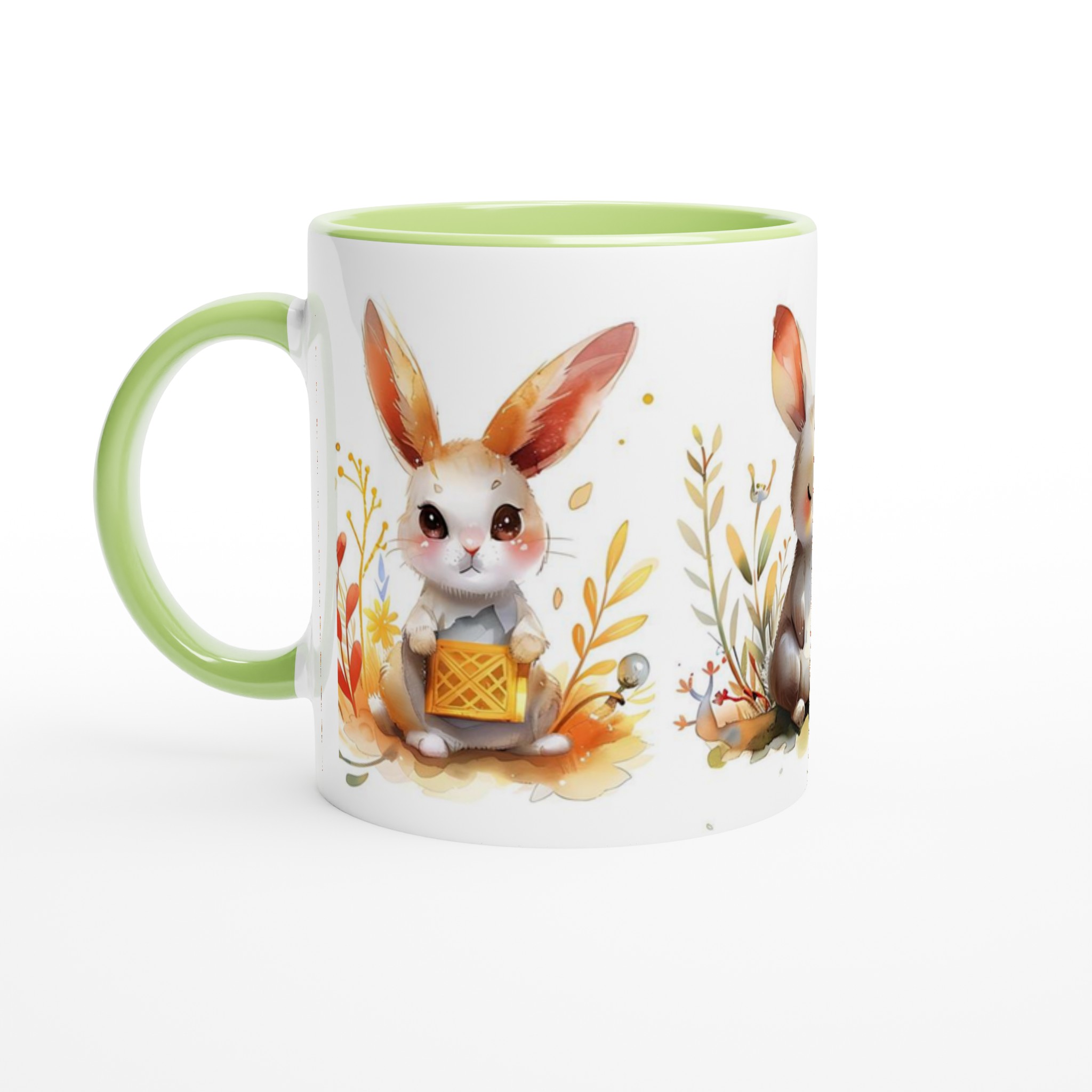 Söta Akvarellkaniner Mugg – Charmig 11oz Keramikmugg i Valfri Färg för Ditt Favorittryck 3 19fcf048-c3b2-4a66-b9ef-d58e1de886a8