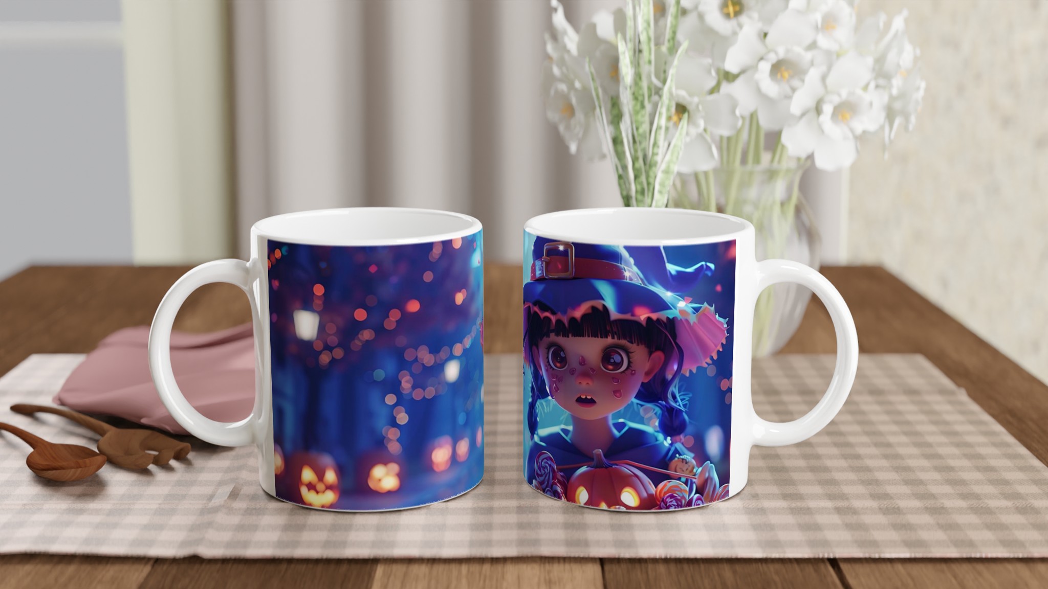 Förtrollande Halloweenmugg: Söt liten häxa i magiskt sken – Välj din färg! 10 1a0e9684-bc8d-42db-ae6a-037476661e21