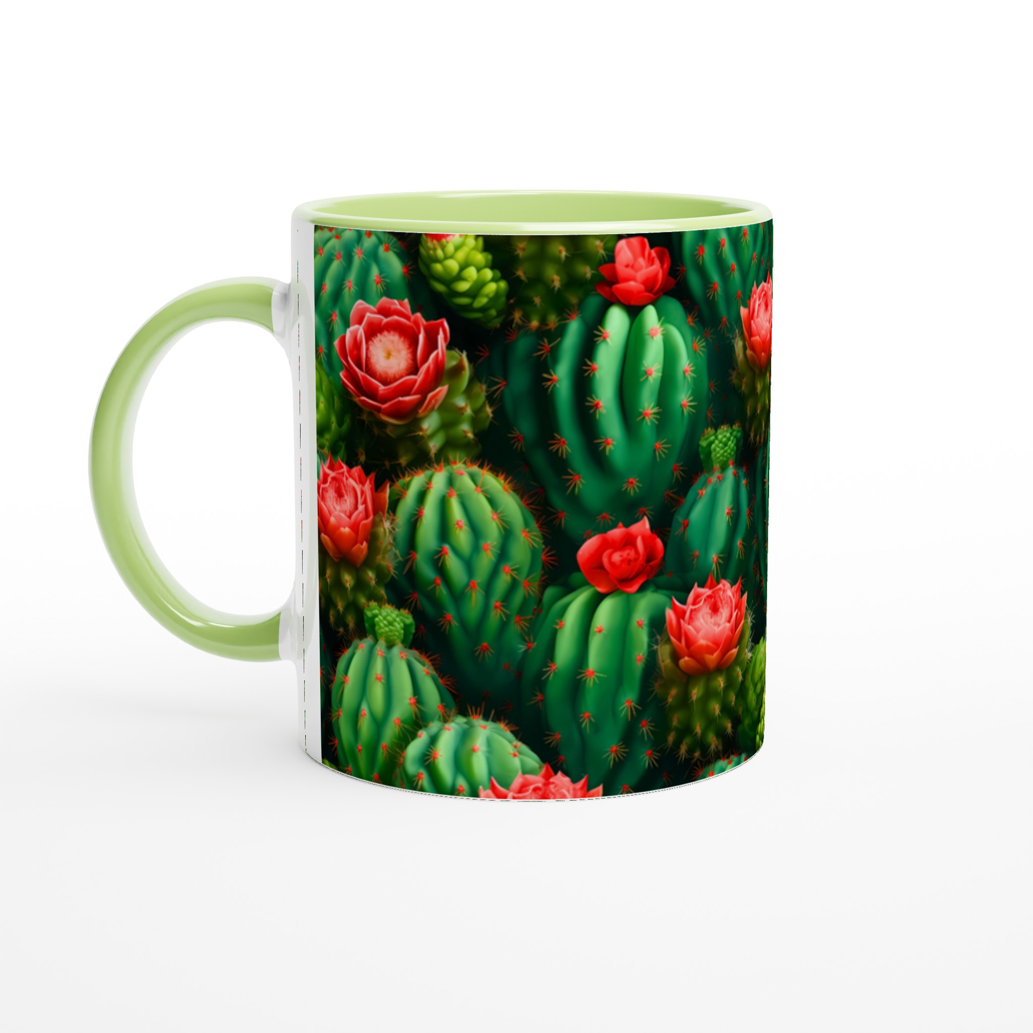 Kaktusblomster Keramikmugg - 11oz, Välj Bland Flera Färger 3 1abb09ef-f4ee-4a0c-8792-2e99f497a42a