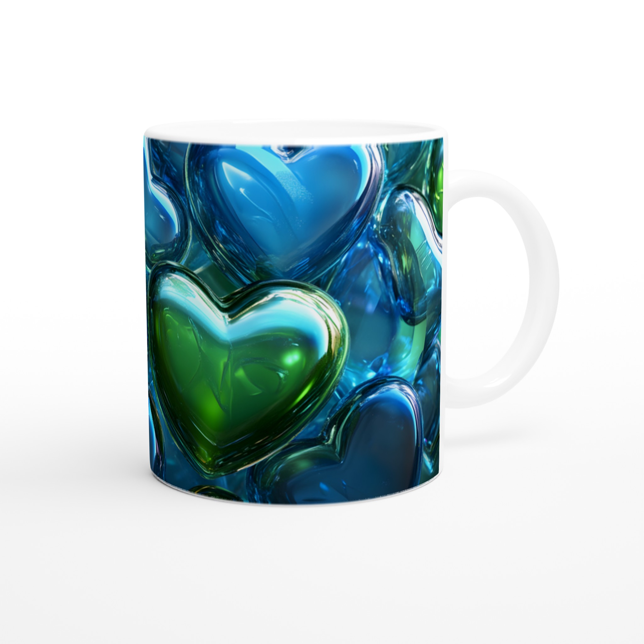 Kärlekens Nyanser Keramisk Mugg – Levande Blå och Grön Design, 11 oz 9 1af9be1d-7800-4337-b493-c00180359b11