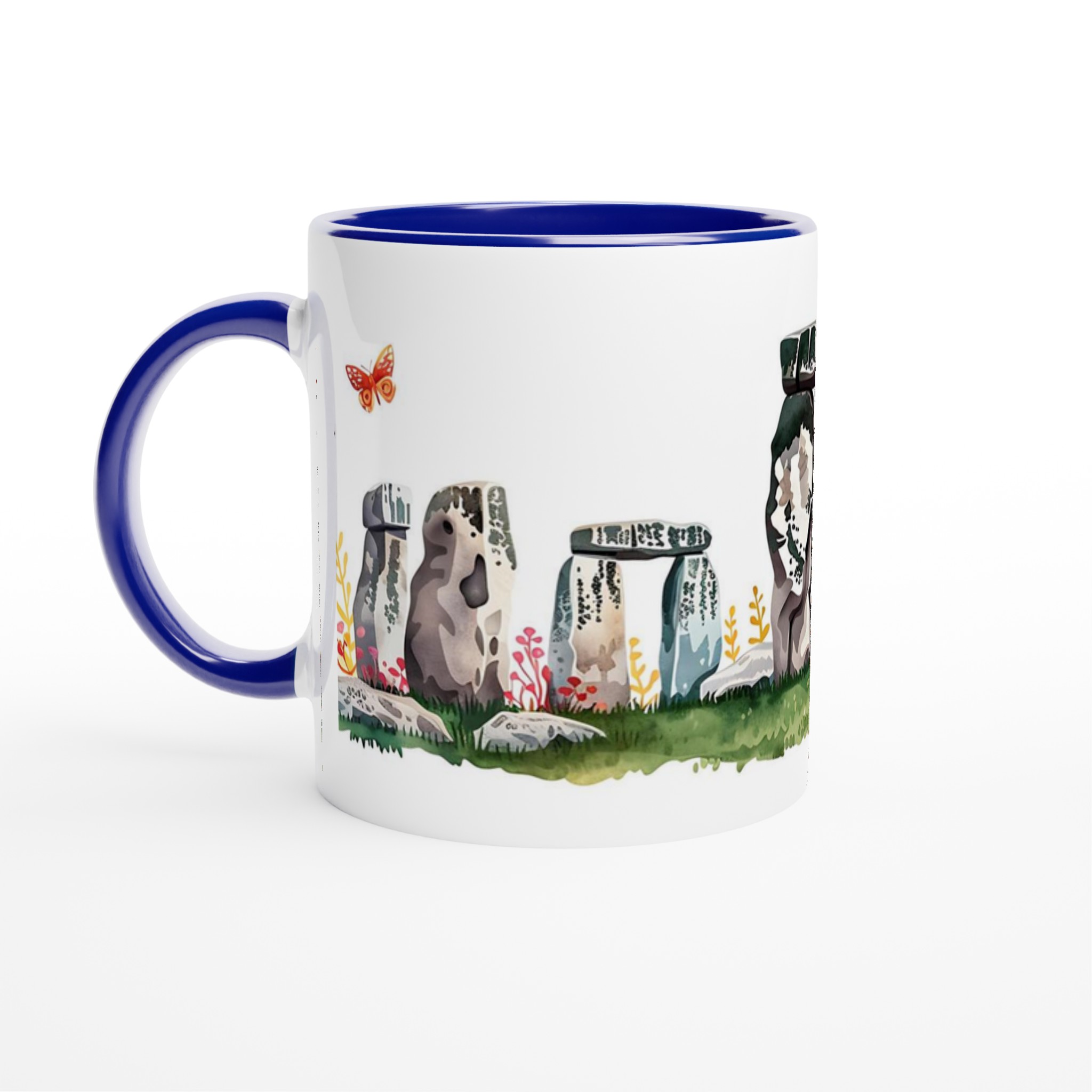 Stonehenge & Butterflies Akvarellmugg – 11 oz Keramikmugg i ditt val av 7 färger 4 1b060d83-7c91-4b1c-acde-358335713ad2
