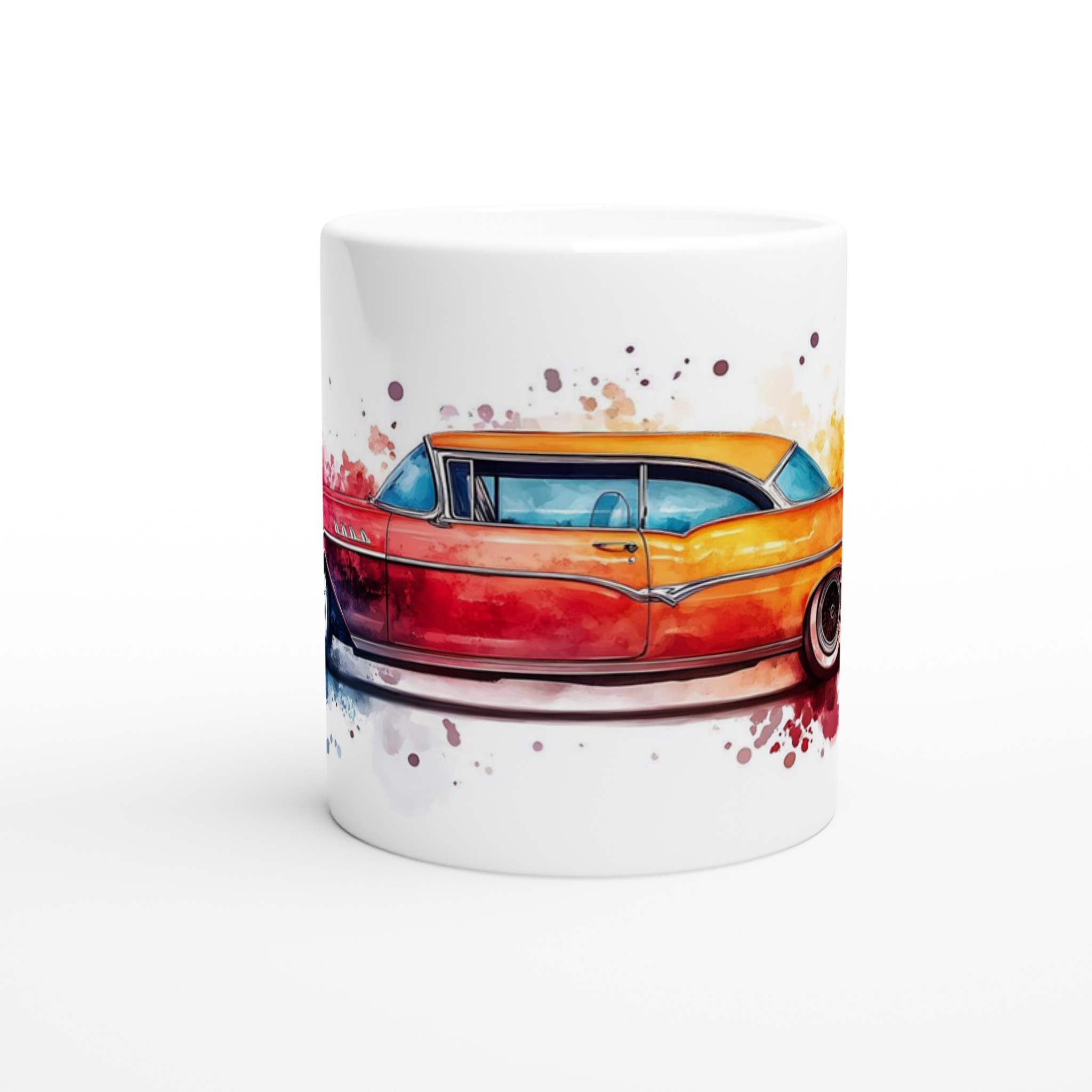 Klassisk Bil i Akvarell – 11oz Keramikmugg: Konstfull Design för Kaffeälskaren i Valfri Färg! 8 1b0977e9-7dd2-4ee4-8480-dd3304f19621
