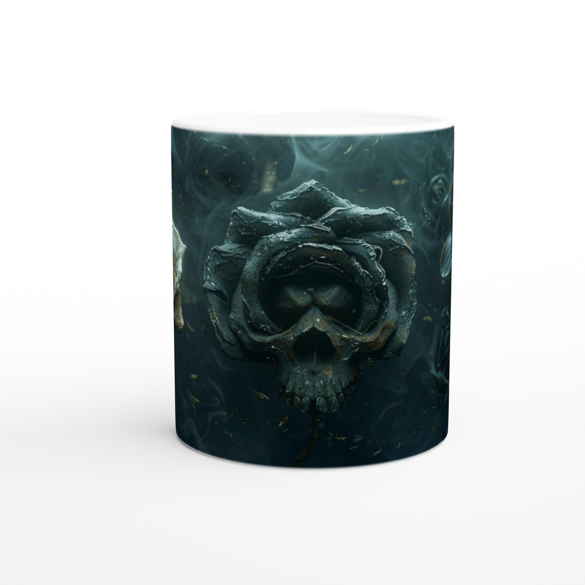 Mörk Romantik Keramikmugg - Gotisk Ros & Skalle Design i 11oz 8 1b0ec01f-87c1-4b93-aa5e-61a259789410