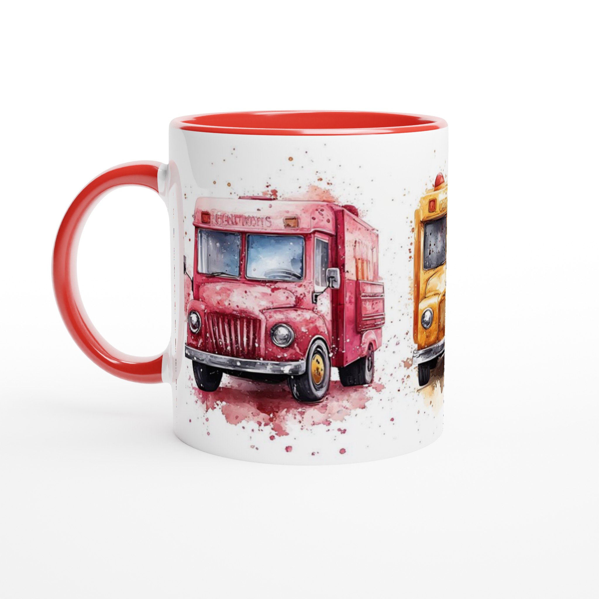 Retro Food Truck Akvarellmugg – Levande Färger och Charmig Design i Flera Nyanser 5 1ba1e899-6b70-48e3-9b08-d022daefdb63