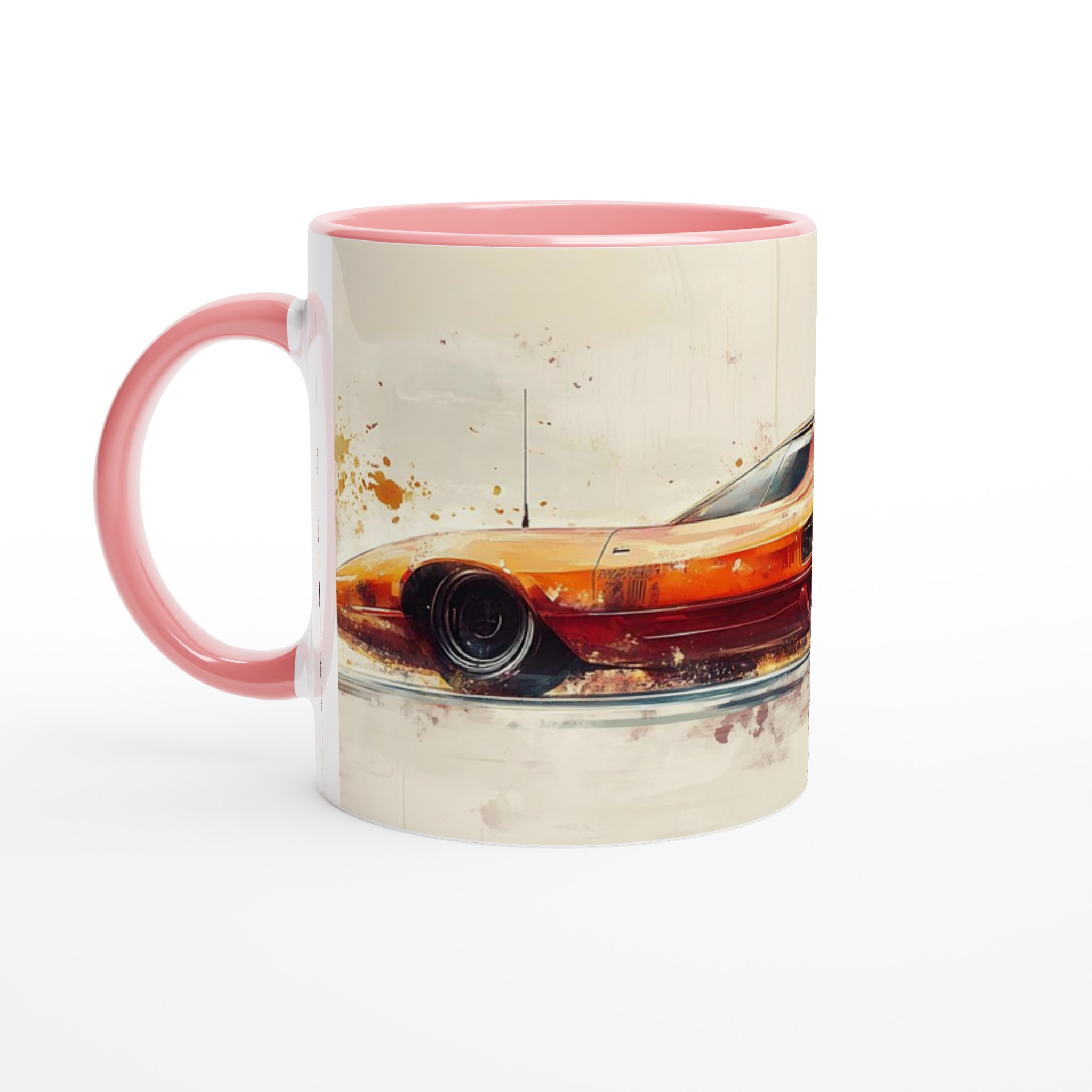 Abstrakt Sportbil Keramikmugg - 11 oz Dynamisk Akvarell Design i Valfri Färg 4 1ba55a49-ae86-4228-a659-630fda838117