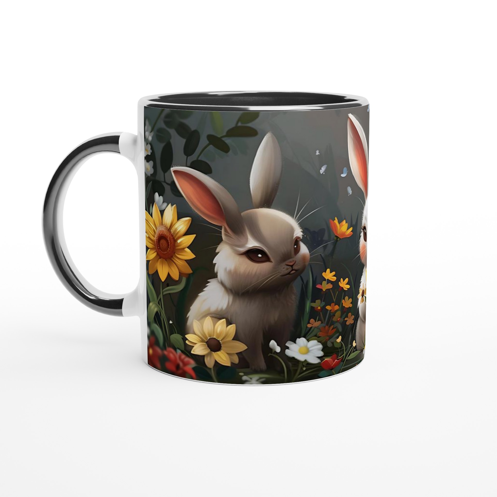 Söta Kaniner i Blomsterängen - 11oz Keramisk Mugg för Vårglädje & Charmiga Kaffestunder 7 1bb8051a-2ceb-47e9-be64-8ad88b79020a