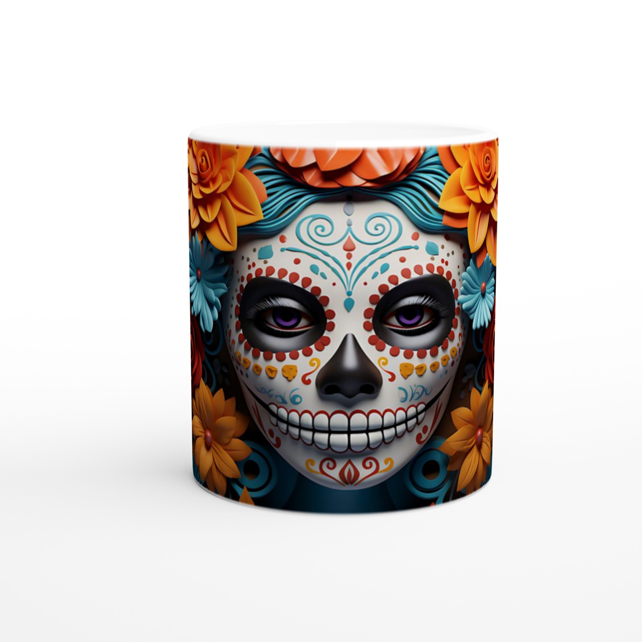 Colorida Calavera Mugg – Levande Día de los Muertos Design, 11oz Keramik 8 1bcca3f6-6e07-4834-b392-759d6e9f8ce4