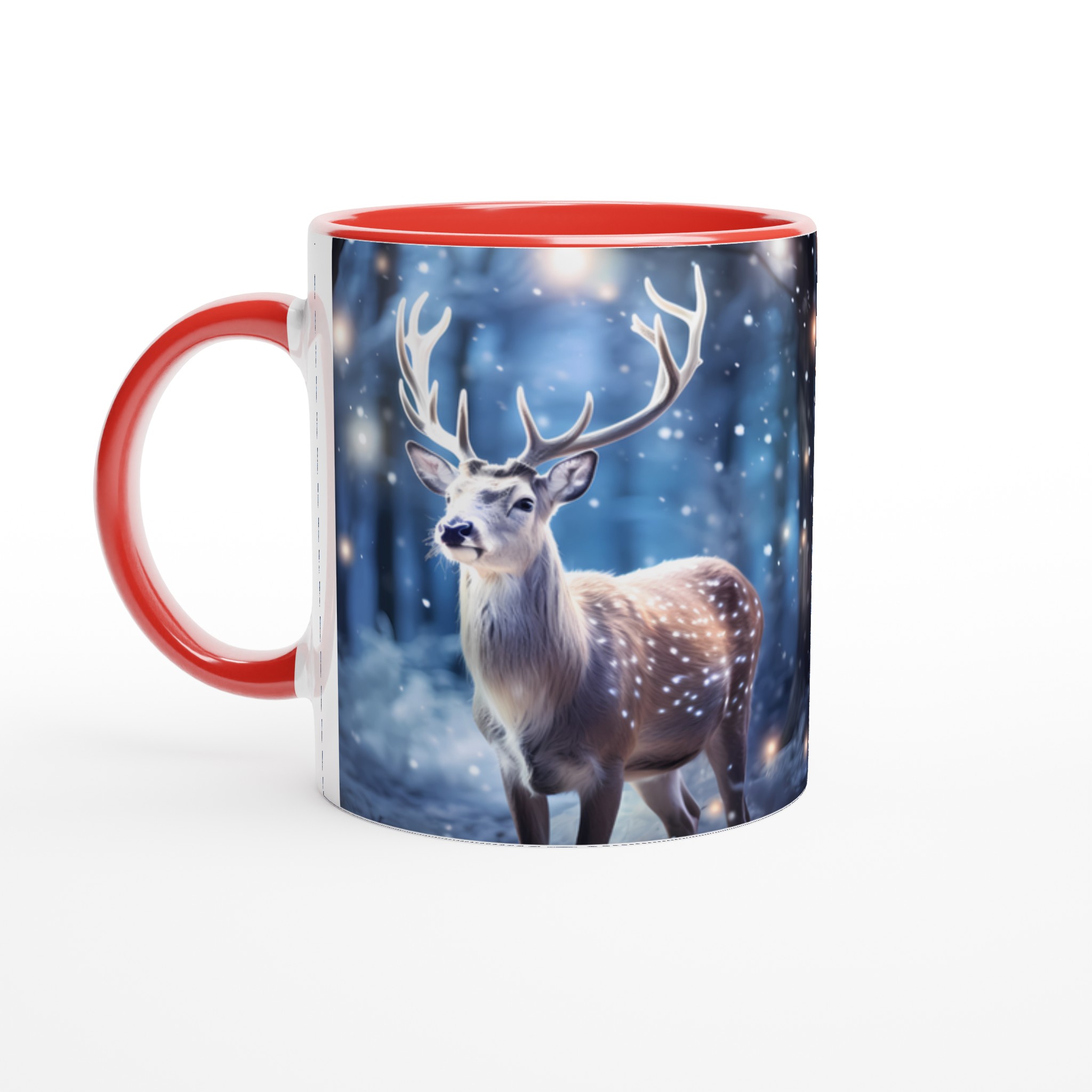 Magisk Vinterhjort 11oz Keramisk Mugg – Drick ditt kaffe i en förtrollad skog 2 1beb516f-f5a0-4688-ac60-c3cf62ee32d2