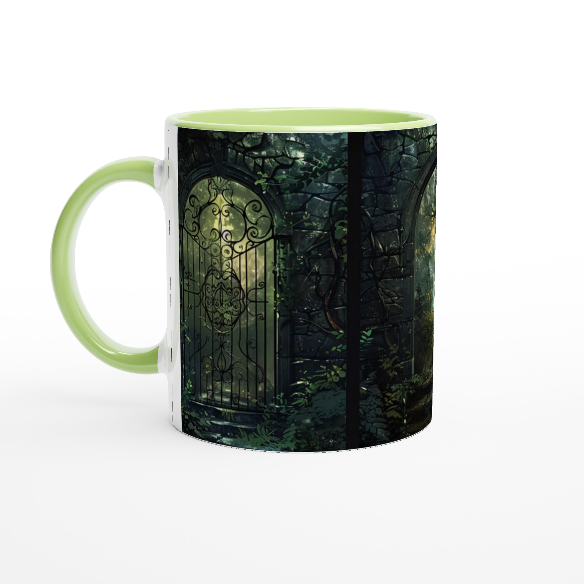 Magisk Portal Mugg – Fantasy Design med Frodig Grönska och Mystisk Glöd, 11oz Keramisk Mugg 3 1c4f78a6-bd7d-4f8e-943f-a714d0b82ac3