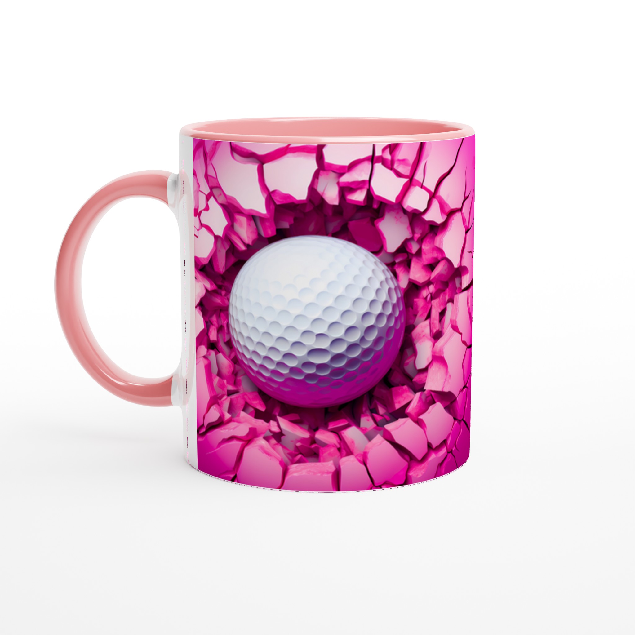 Slående Rosa Golfmugg – 11oz Keramikmugg för Sportfantasten i Ditt Liv 6 1cba4304-1797-48b5-b56d-7a10ac62dfb1