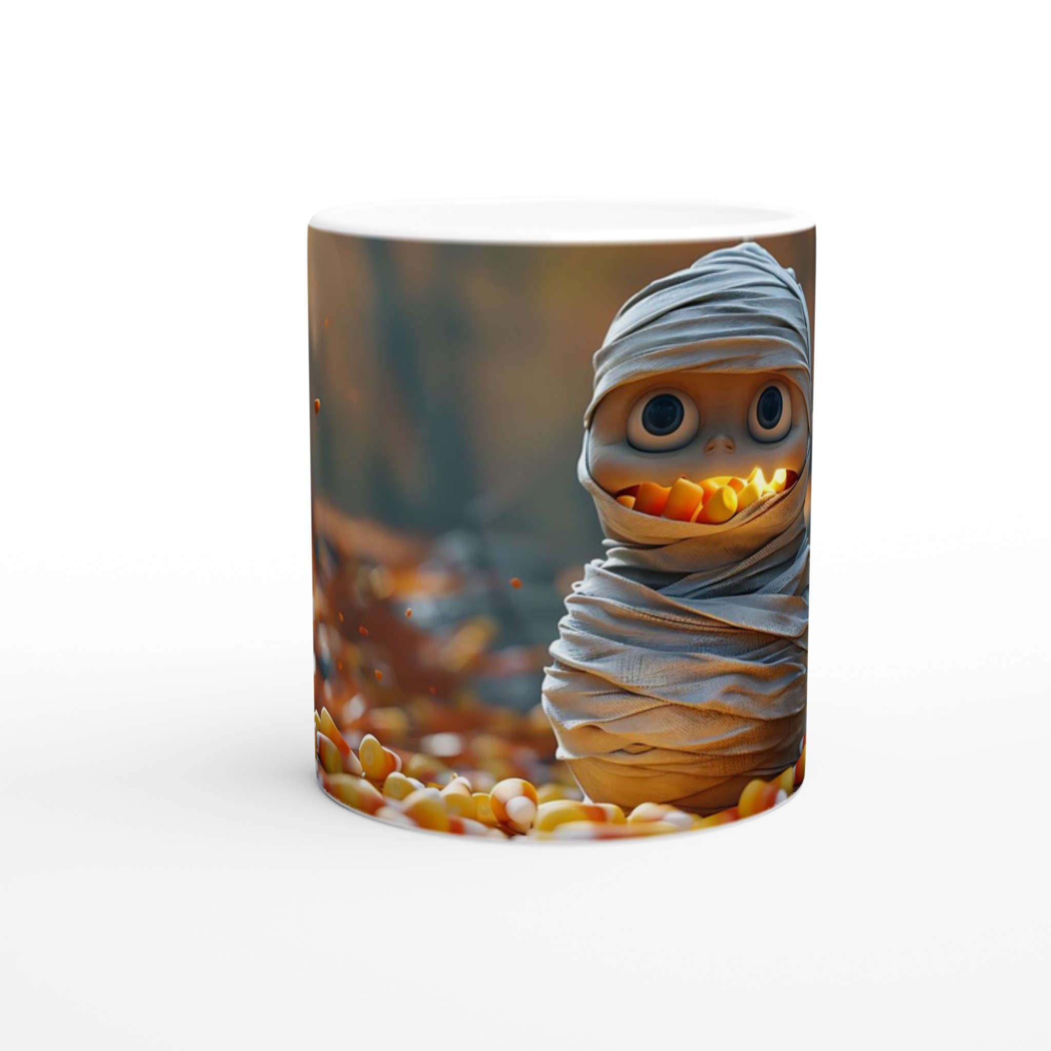 Söt Mummie med Candy Corn Mug – Perfekt för Halloween & Mysiga Höstkvällar 8 1cf0509b-eb33-4743-a818-13f31ab467f6