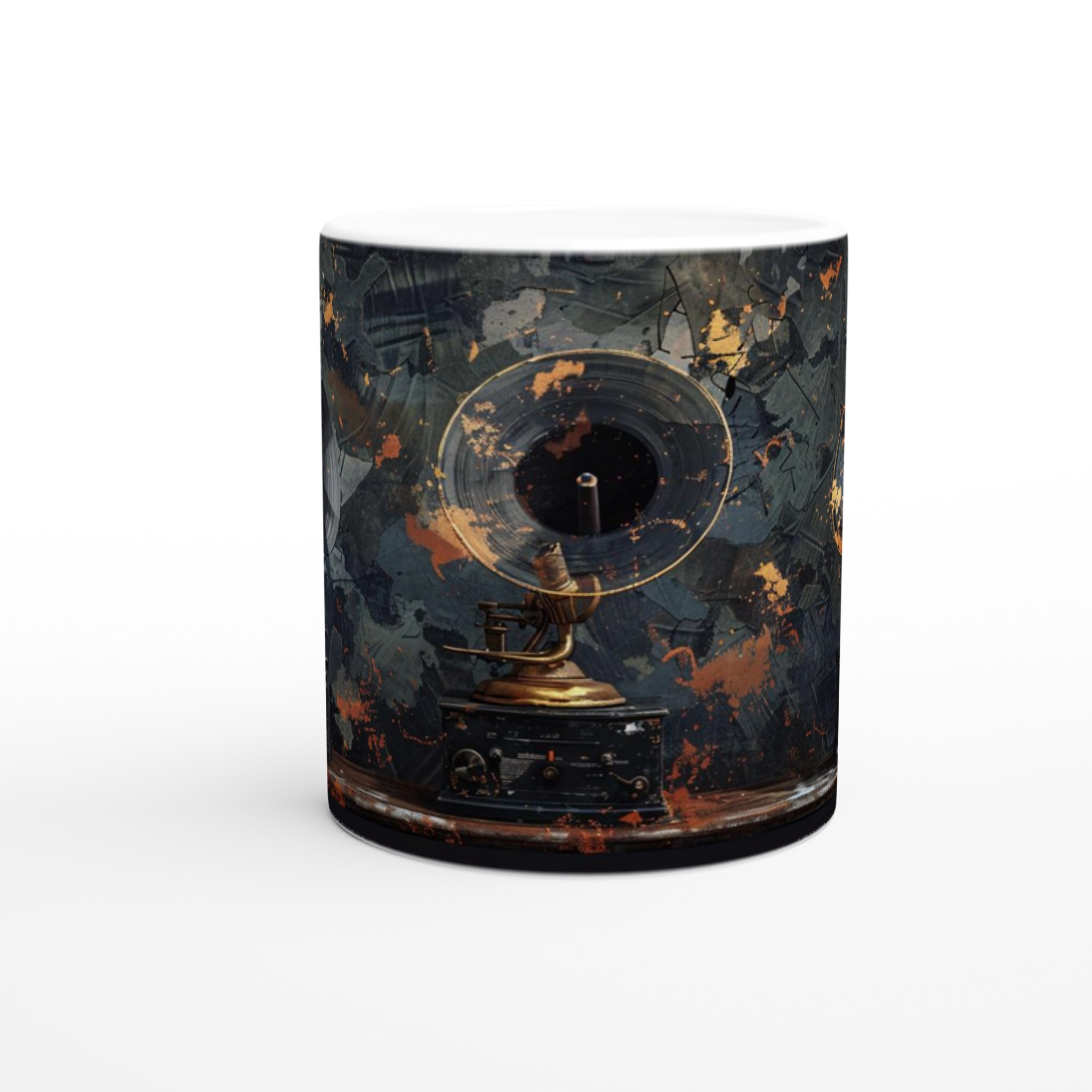 Retro Vinyl Grammofon Mugg - 11oz Keramikmugg i ditt val av sju livfulla färger 8 1cf42c1f-dd22-4ff8-92f9-b0ce515b2dd7