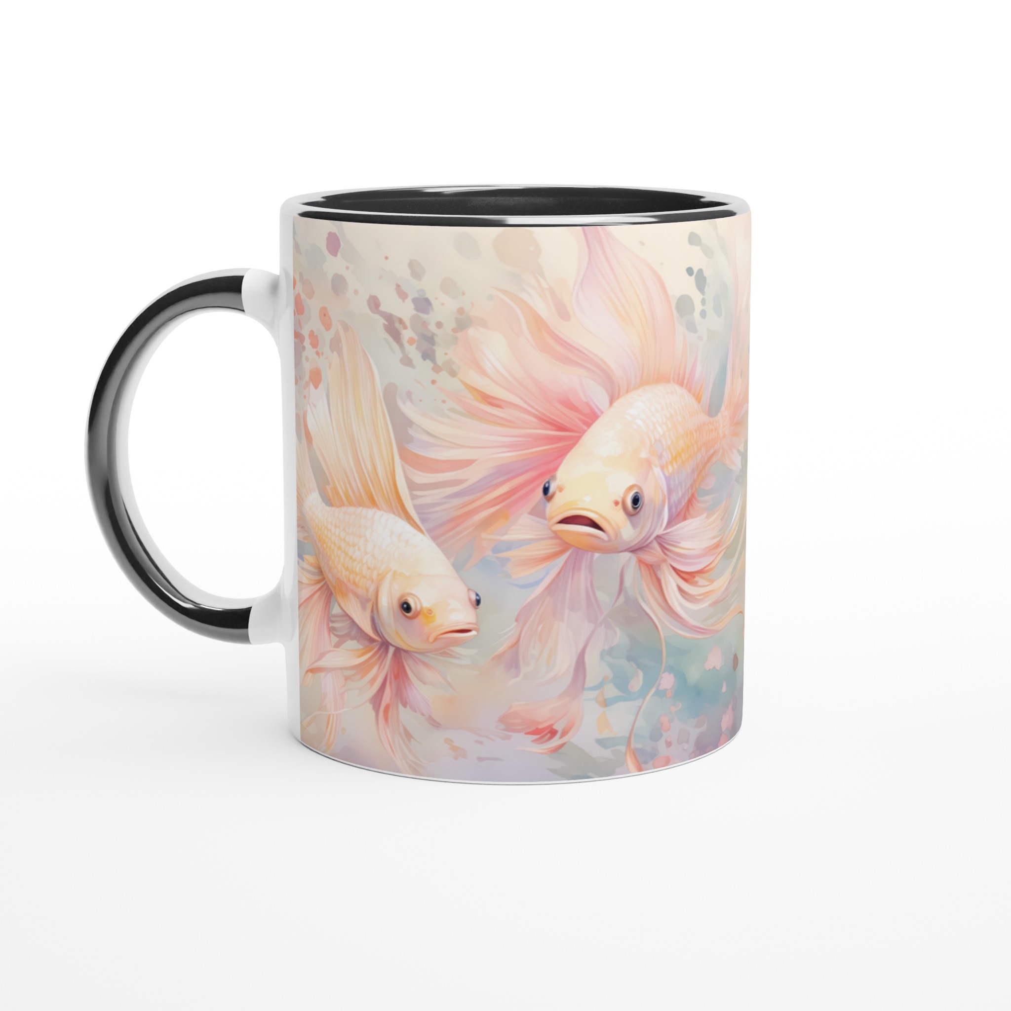 Zen Guldfisk Mugg – Drömlik Akvarell Keramikmugg i Valfri Färg, 11 oz 7 1d3ad947-edde-4542-a12d-7f1b7efc479f