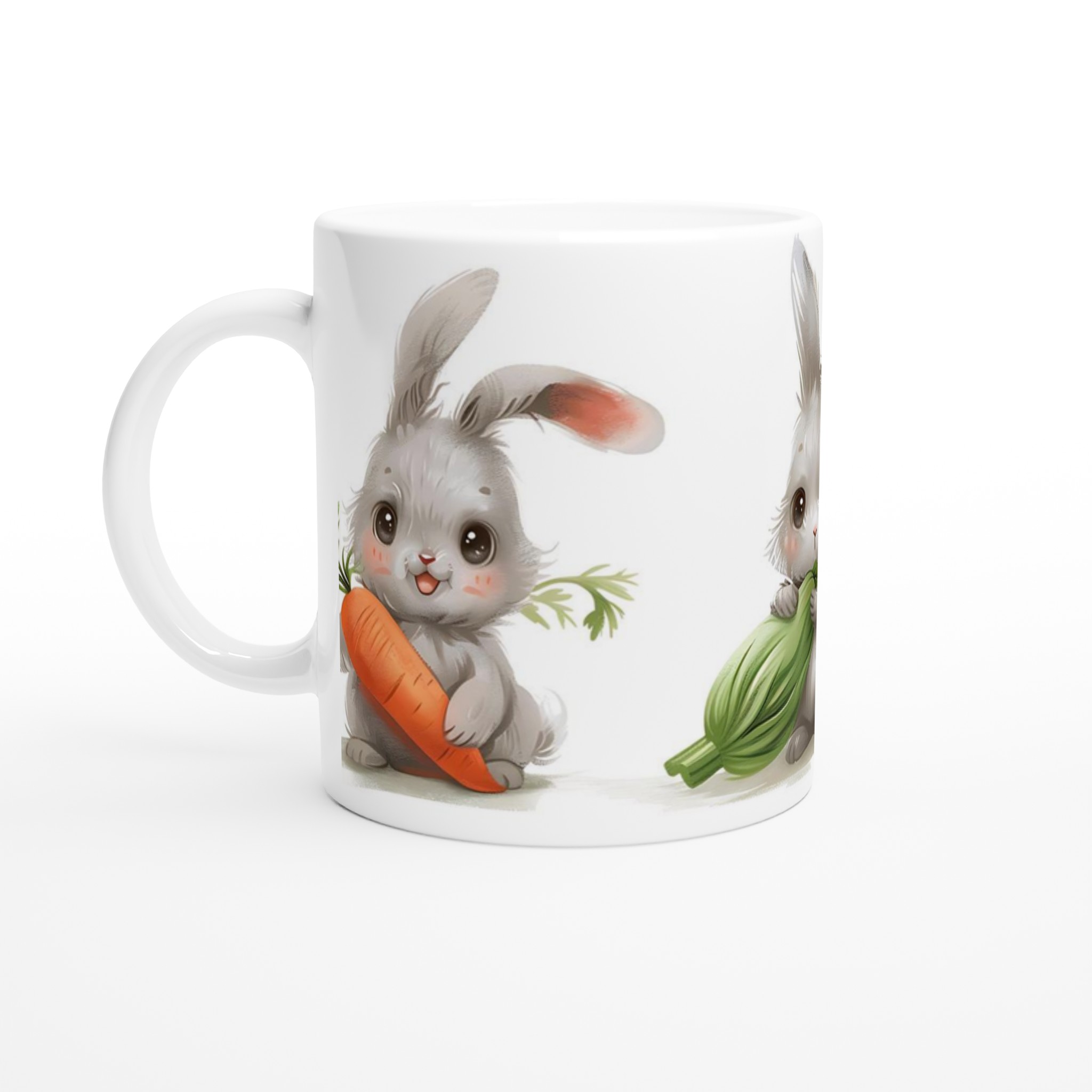 Söta Kanin Vänner 11oz Keramisk Mugg – Personlig design i ditt val av sju färger 1 1d6db13b-76ad-473d-9769-76d3de2a35cd