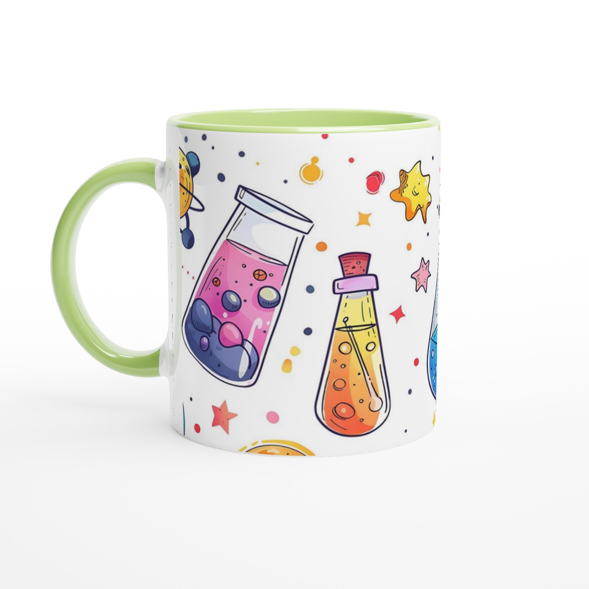 Kreativ Experimentmugg – Vetenskaplig Design i Klara Färger, 11oz Keramikmugg 3 1d88c0e2-4405-400c-80d8-a75e3ad5f5fc