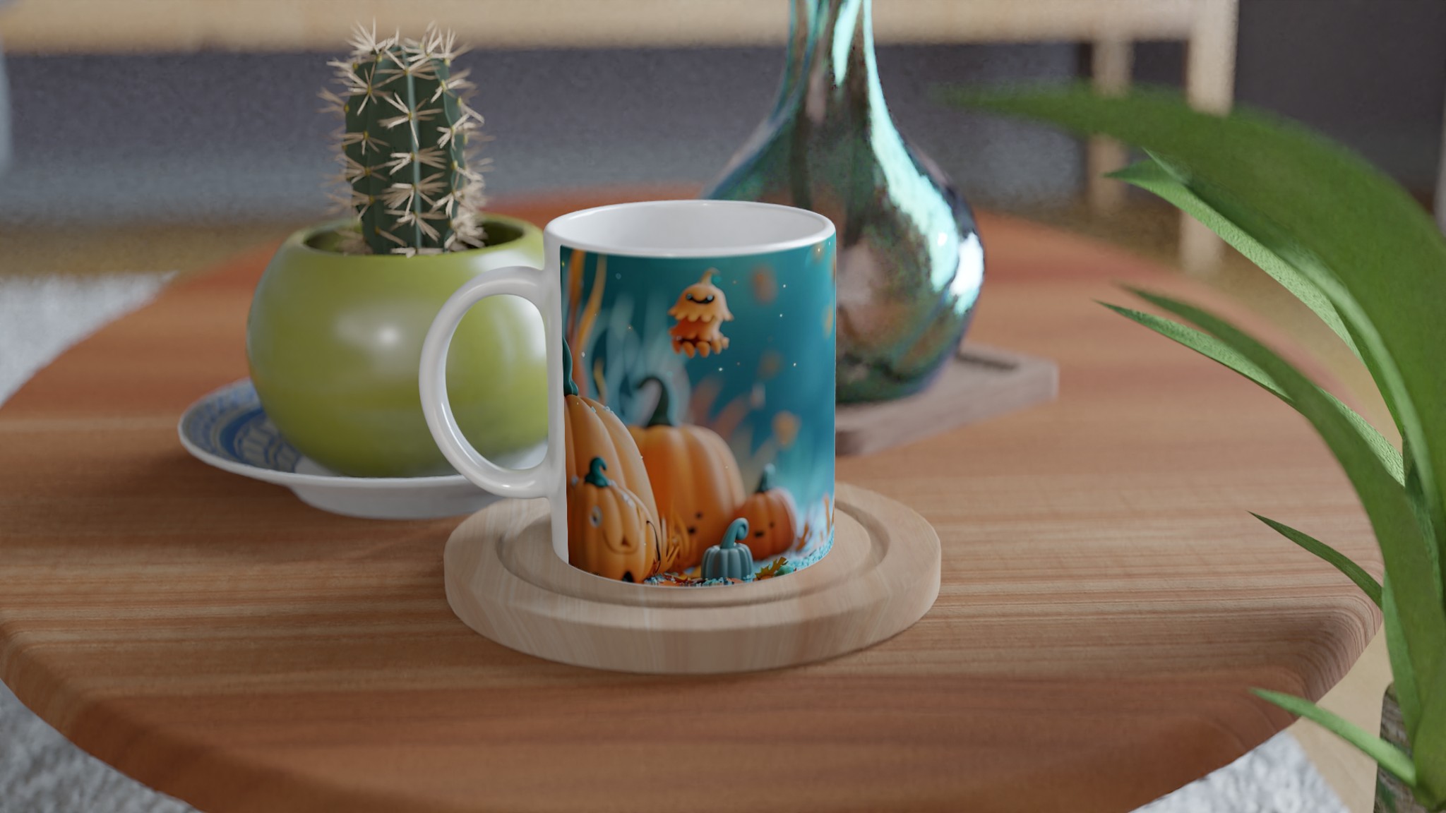 Förtrollande Halloween-Havsjungfru Mugg – Anpassa med din favoritfärg! 9 1db377c0-3780-4f64-a58b-c7c665007e6f