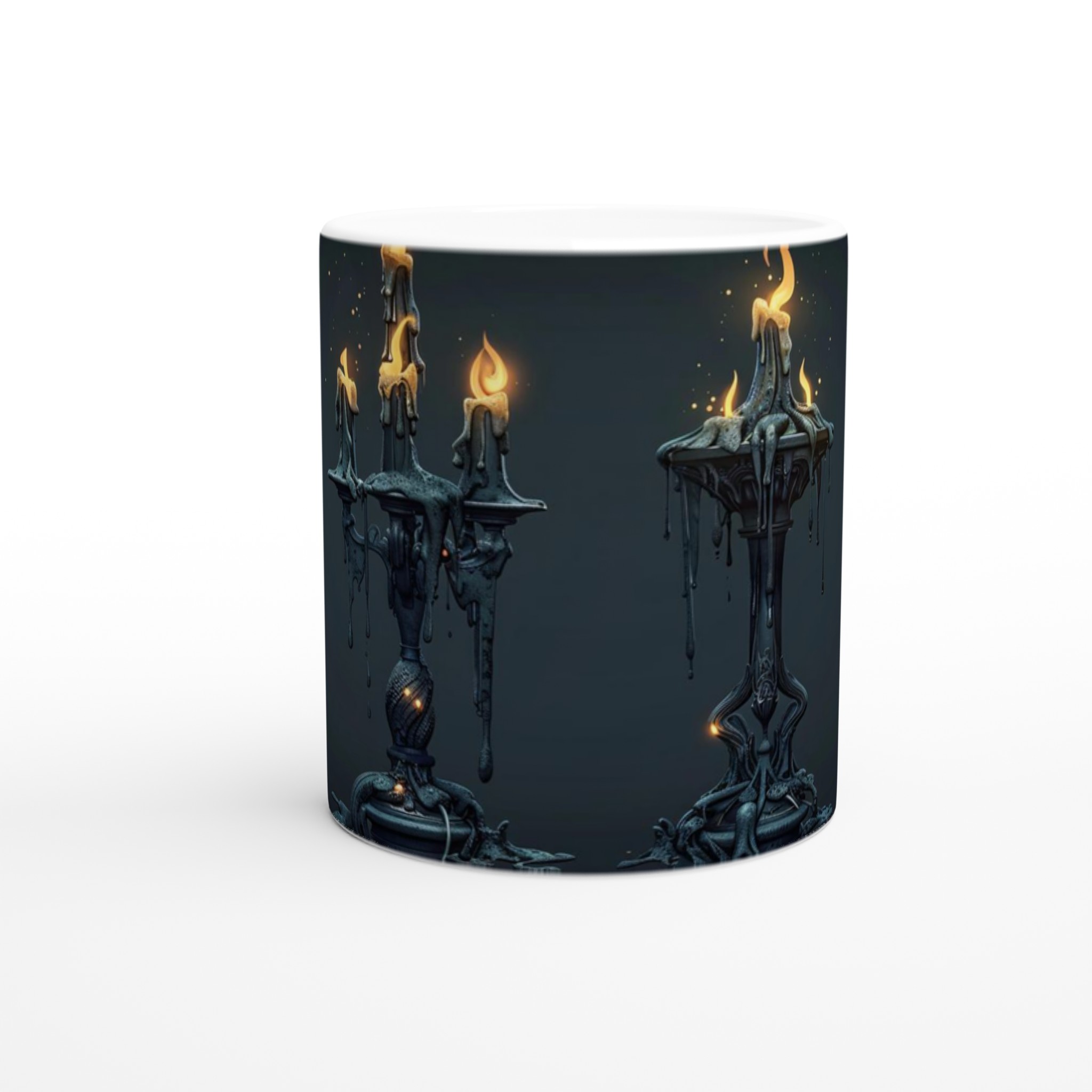 Mystisk Keramikmugg - Gotisk Kandelaber Design, 11oz – Välj bland 7 unika färger! 8 1e03017b-63ad-4c04-b5d5-d72416db94f3