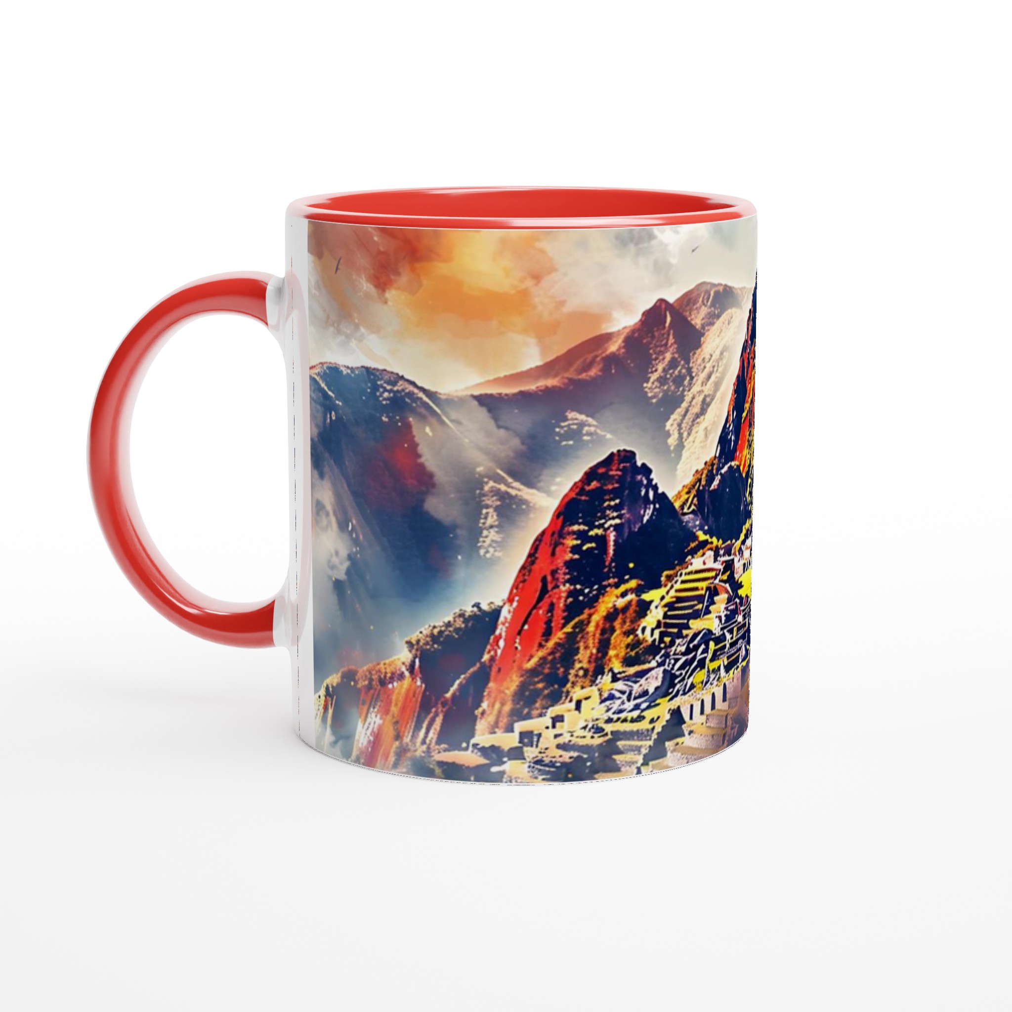 Machu Picchu Akvarell Mugg - Vibrerande Landskap för din Kaffestund i Valfri Färg 2 1e1097a9-ae8f-4f9d-9878-0cdaefc13649