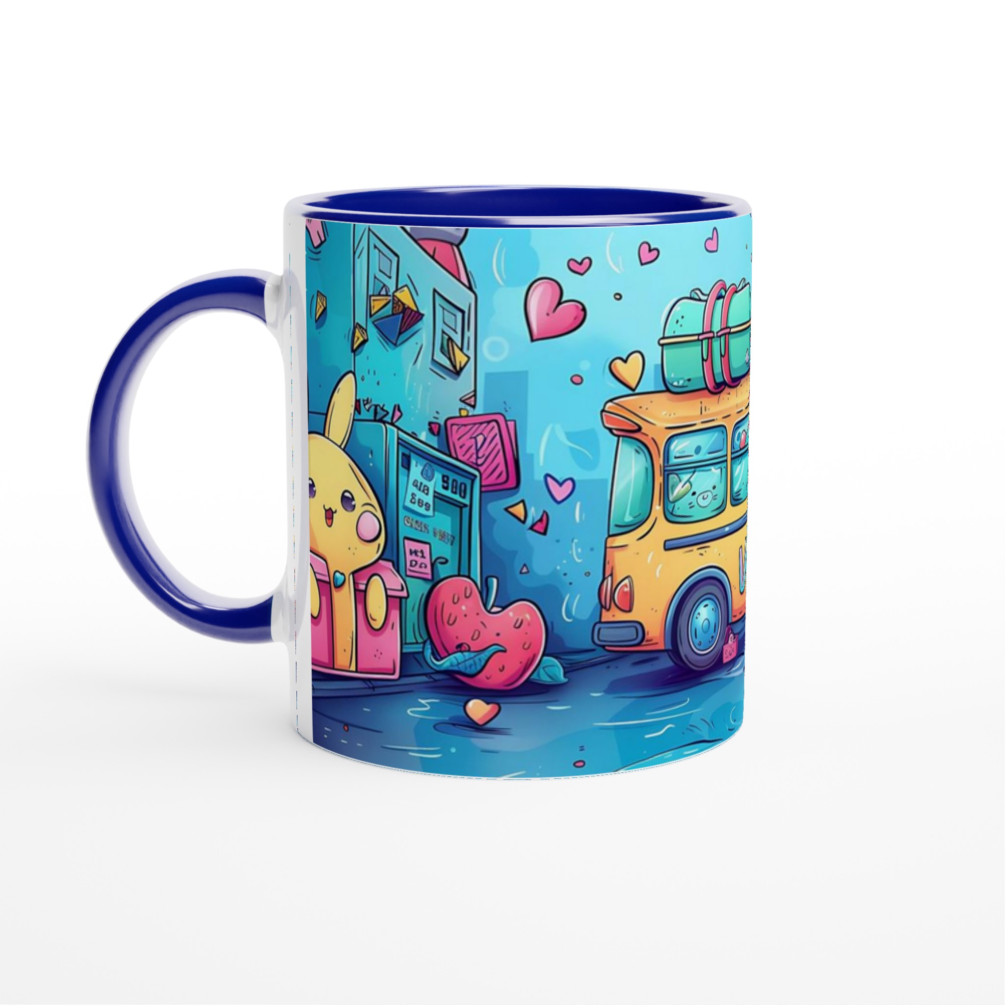 Kawaii Glädje Keramikmugg - 11oz Barnslig Design med Charmiga Karaktärer, Välj Din Favoritfärg! 4 1ea07f57-b807-4a83-8e54-4f660559c192