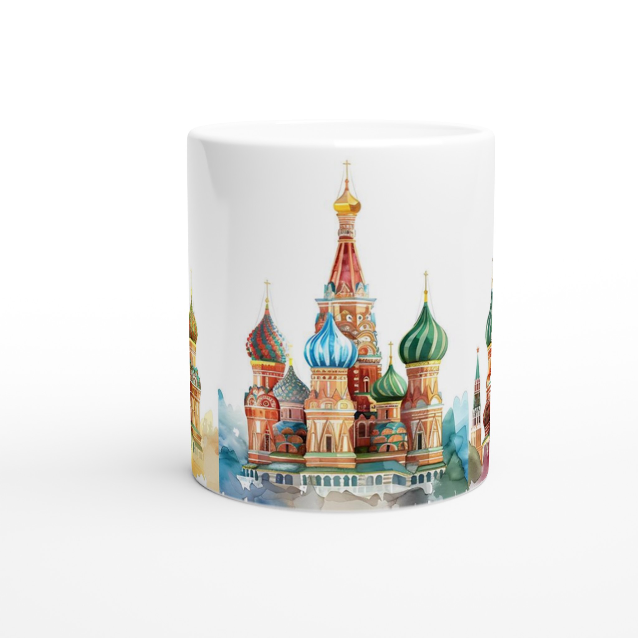 Färgglad St. Basil-akvarellmugg – 11oz premium keramik i ditt val av 7 nyanser 8 1ee0c177-c928-44a0-880b-cb156d0800ed