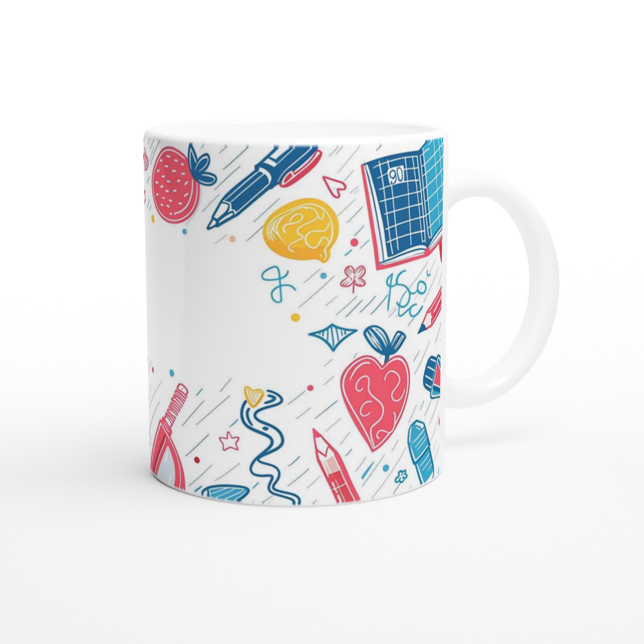 Kreativ Design Mugg – Livfull Skiss & Doodle Konst Keramisk Kaffemugg i Ditt Val av Färg 9 1ef08db2-8a3d-4c26-8db2-b3d26afc43f3