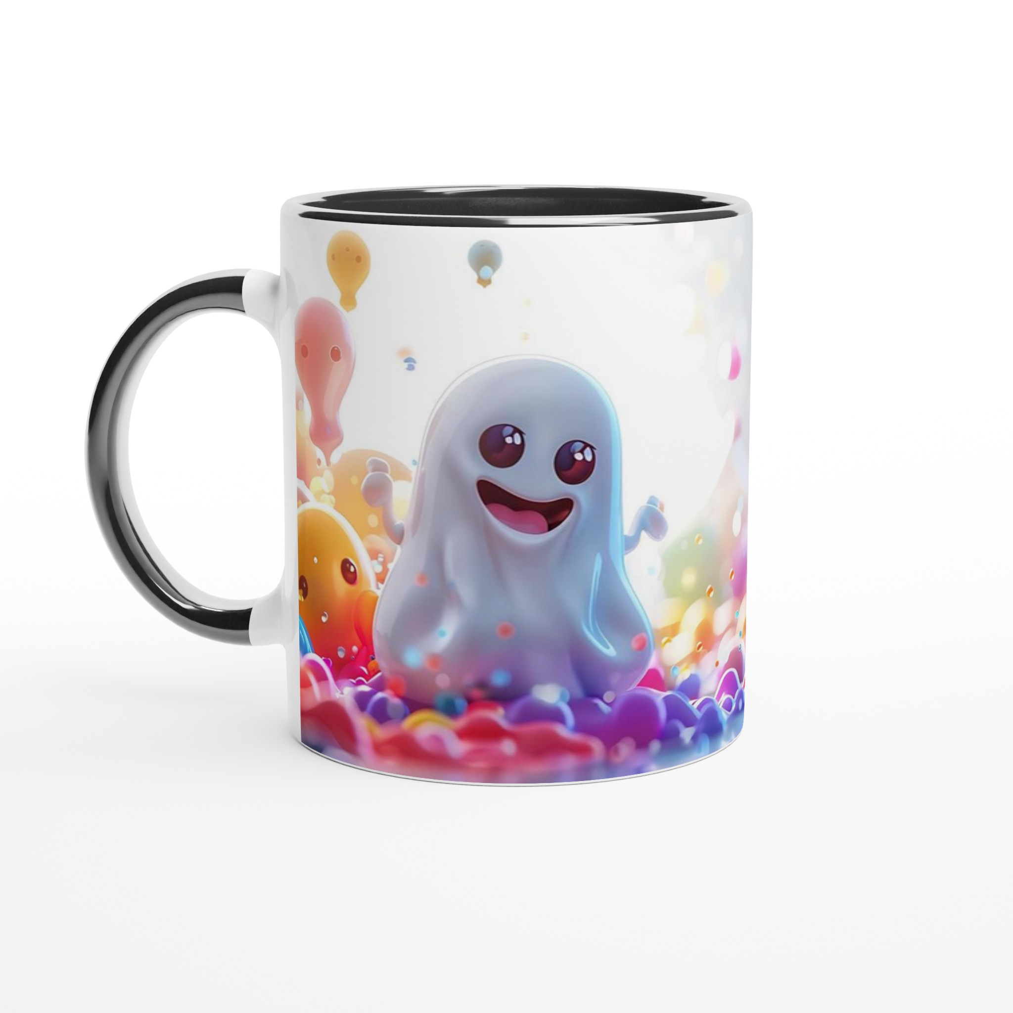 Glad Spökkompis Mugg – Färgstark Keramikmugg för Vardagsglädje i 7 Livliga Färger 7 1ef4652d-bd38-490d-a338-107799eeafb1