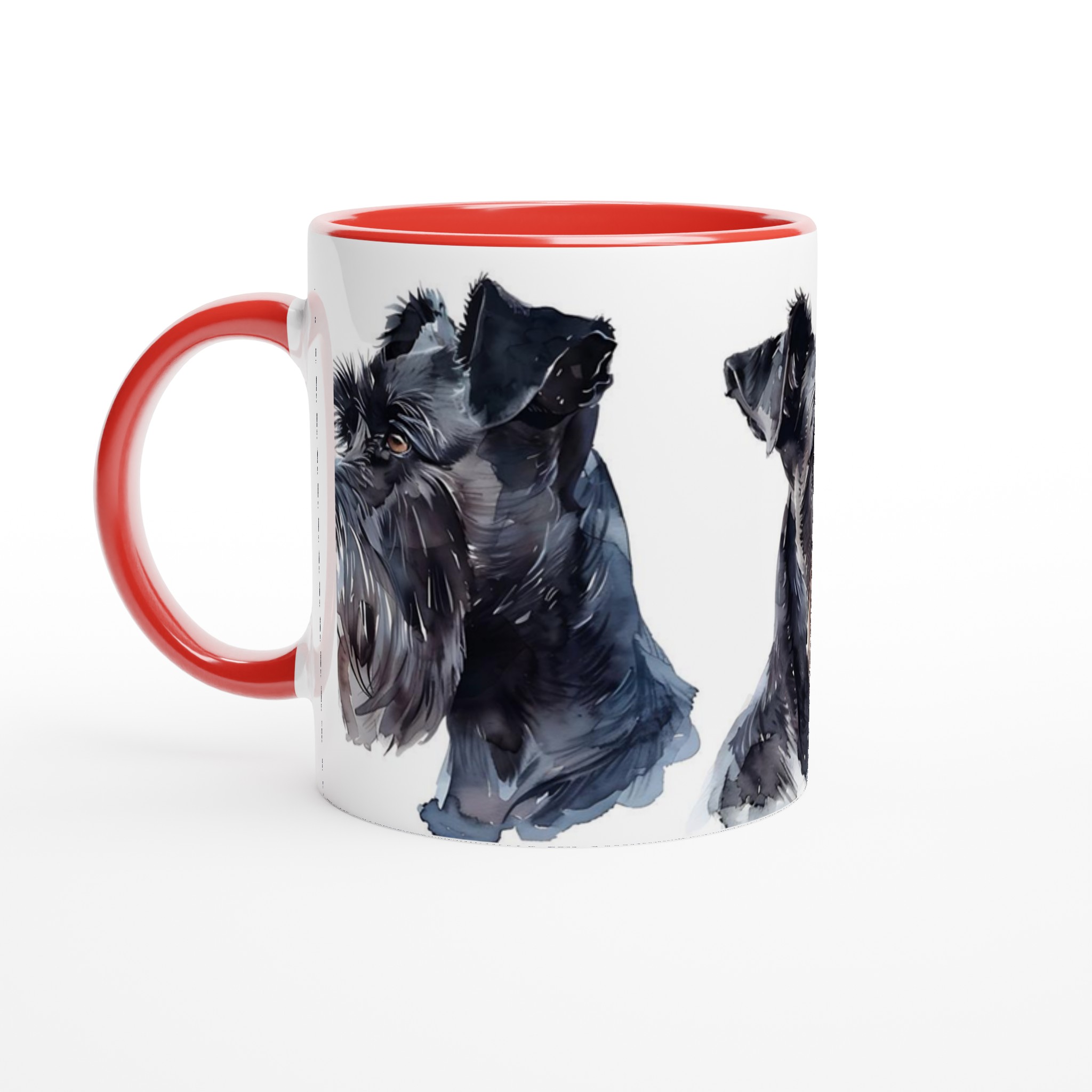 Svart Schnauzer Akvarell Mugg - Personlig 11oz Keramikmugg i Valfri Färg 5 1f174ea0-21e8-4825-b982-33efe1e2253a