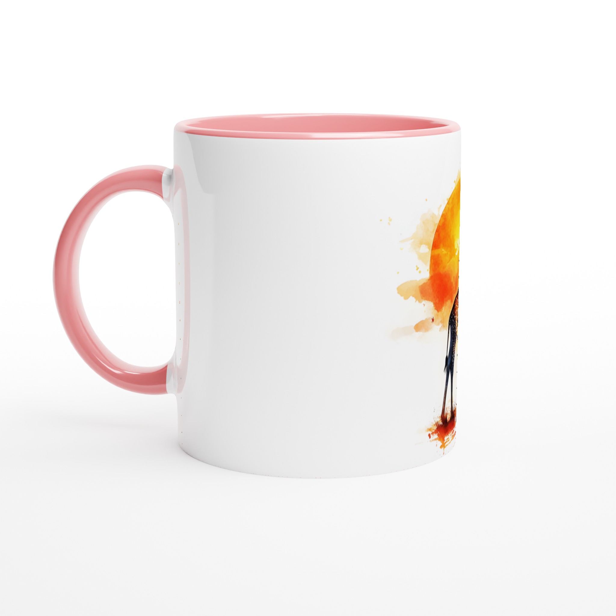 Akvarell Giraff Mugg – Levande Solnedgångstema, 11oz Premium Keramisk Kaffemugg i Flera Färger 6 1f2d219f-e261-403f-b624-b64d1b1e00f5