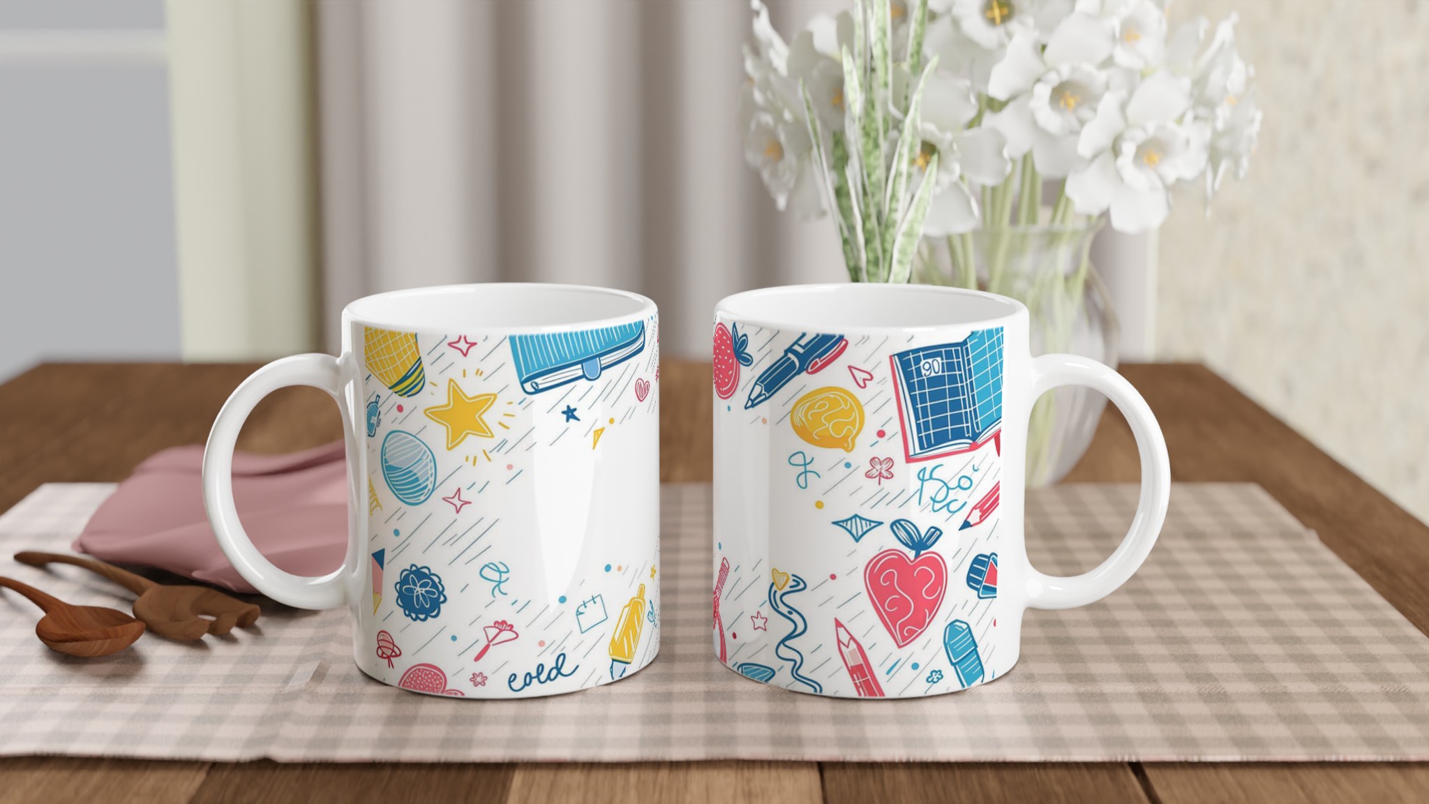Kreativ Design Mugg – Livfull Skiss & Doodle Konst Keramisk Kaffemugg i Ditt Val av Färg 10 1f7c7434-f43e-48de-98a8-fb2c1a2ea2e1