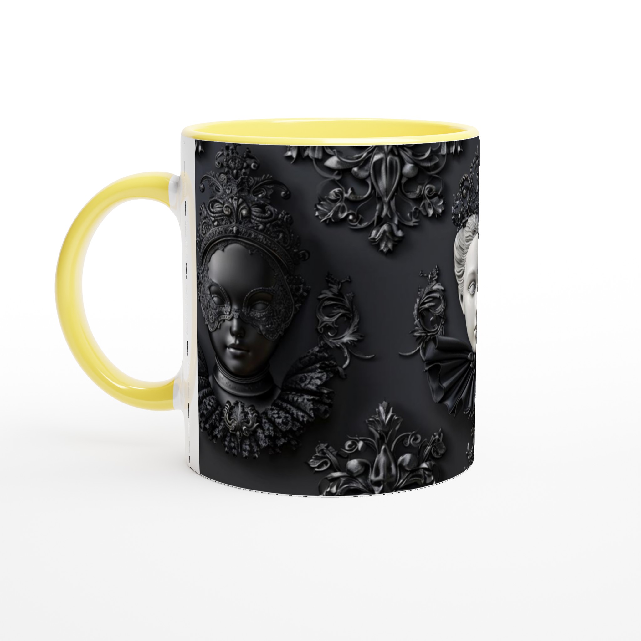 Vit 11oz Keramisk Mugg med Gotisk Elegans – Välj Bland Sju Djärva Keramiska Färger 5 1f9cfc37-1b7b-4cd5-b427-3bbadaf799e3