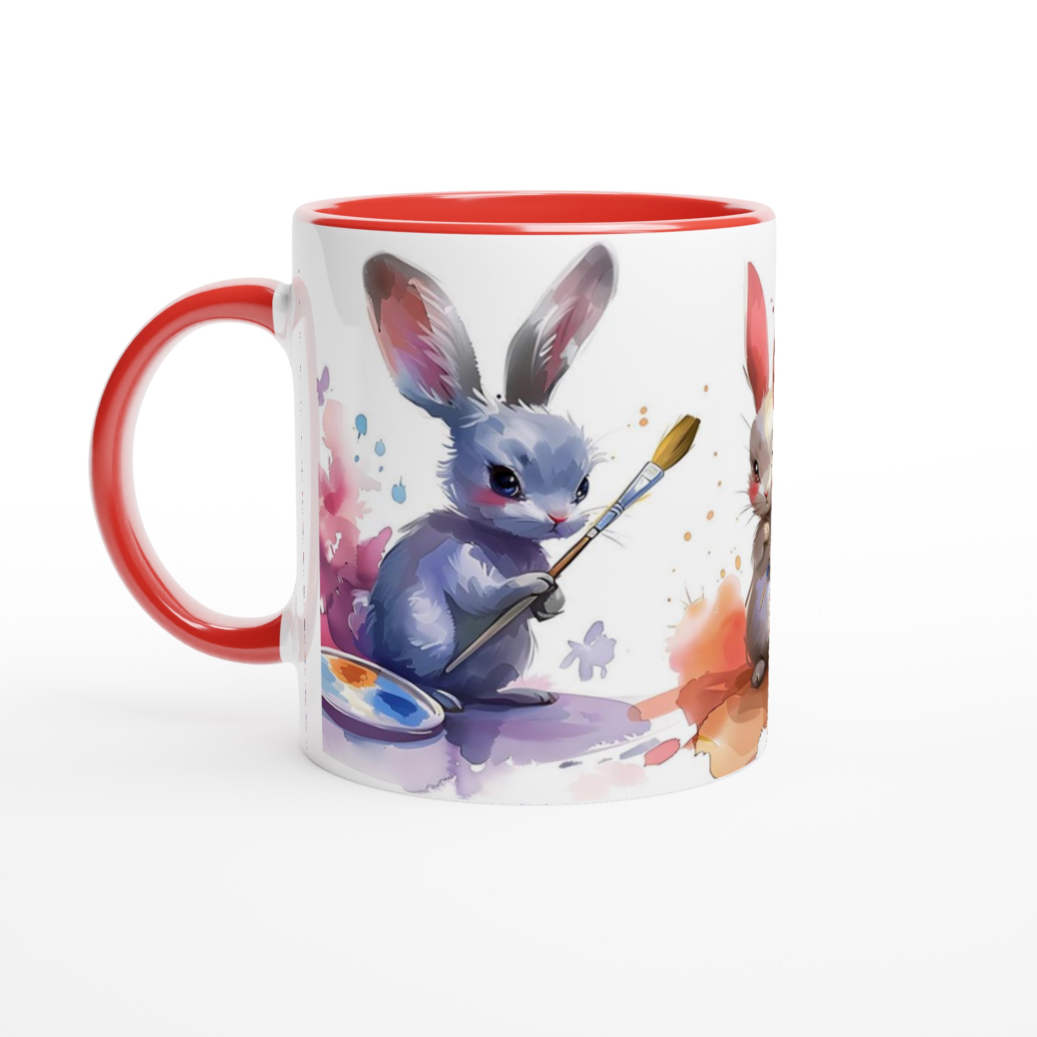 Påskens Charm: Söta Kaninmålare 11oz Keramisk Mugg – Färgglad Konst för Din Fika! 2 1ff77011-2e0d-4e1e-99d0-1fa6c92b2d22