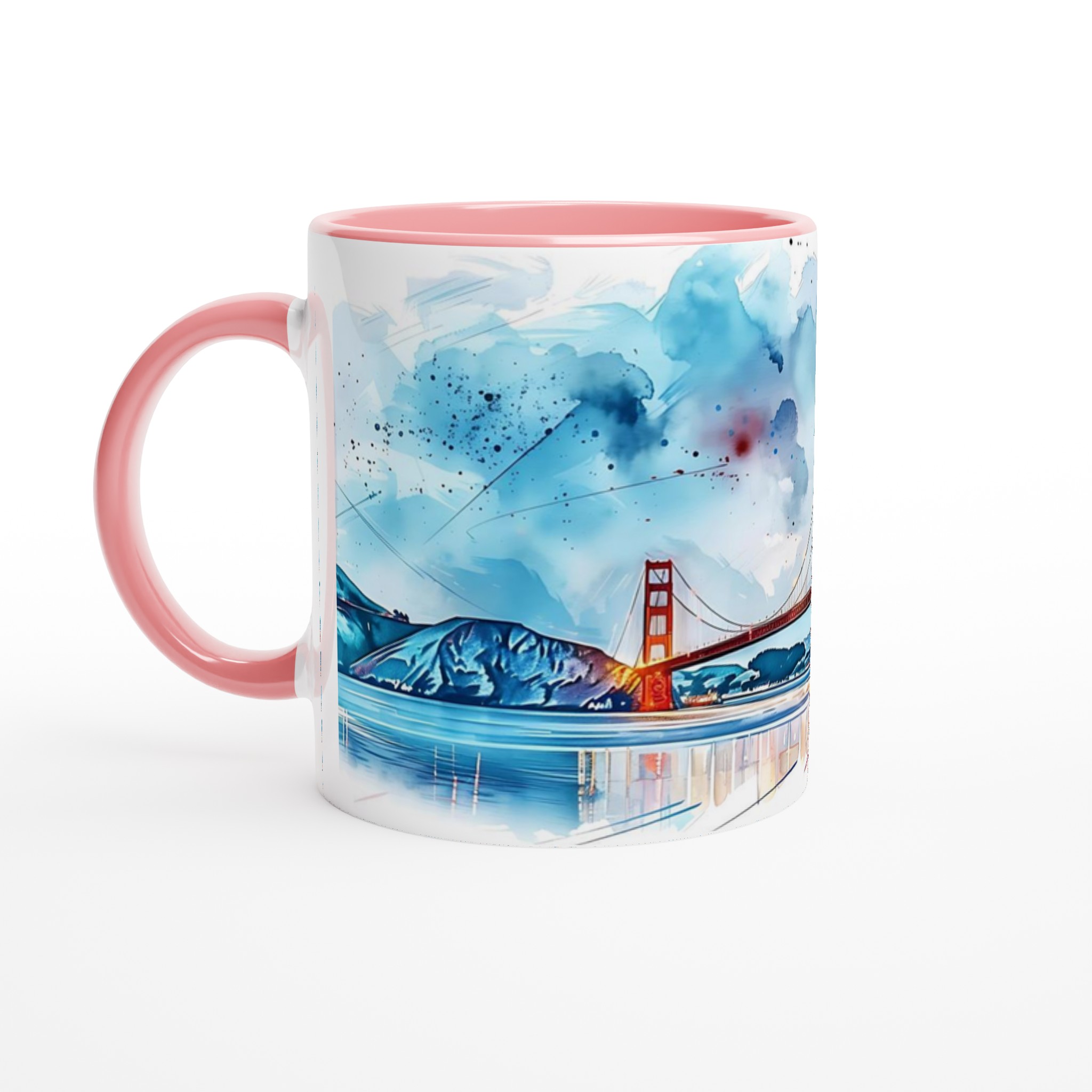 Golden Gate Akvarell Mugg – Konstnärlig Kaffestund i 7 Färgstarka Nyanser 6 201cbe73-e3df-40b5-9123-cc7310edb6f3