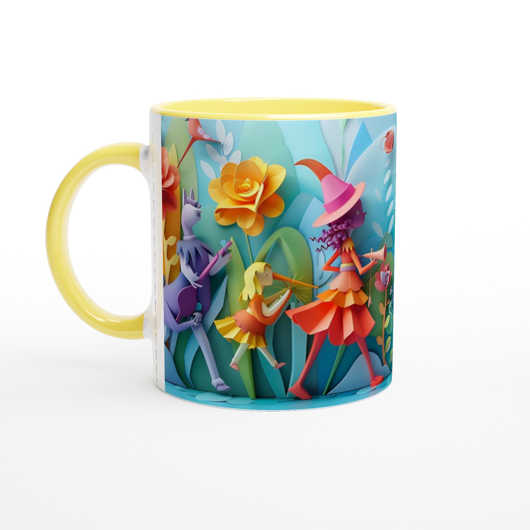 Magical Papercraft Fantasy Mugg – Kaffekopp med lekfull design, finns i åtta livfulla färger! 5 205268cc-86ff-4f57-9aa0-09ef3aaf84ff