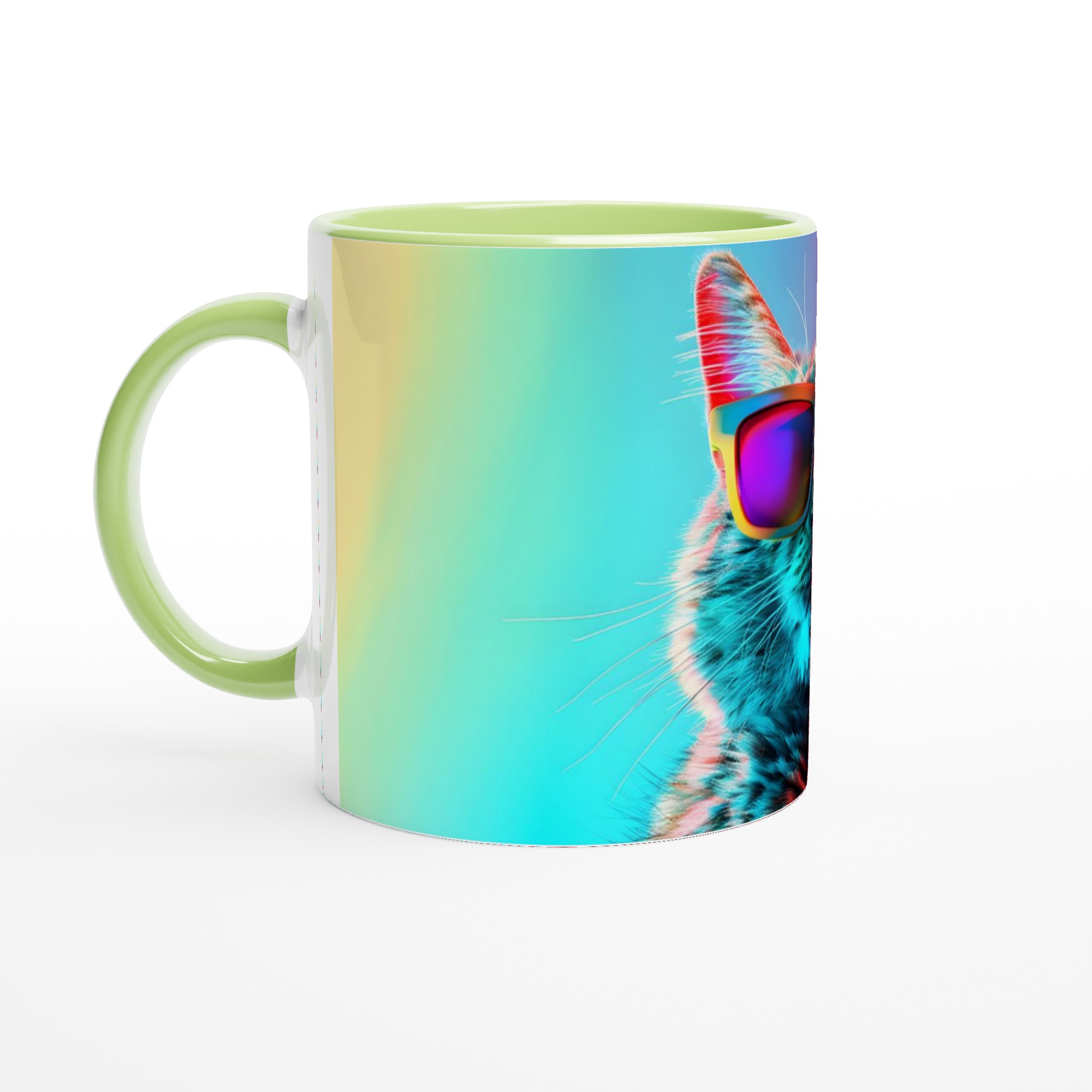 Neon Cool Cat Mugg – Lyxa till fikat med en 11oz keramisk mugg i din favoritfärg! 3 20a08572-78f8-455f-a268-ff9711842217
