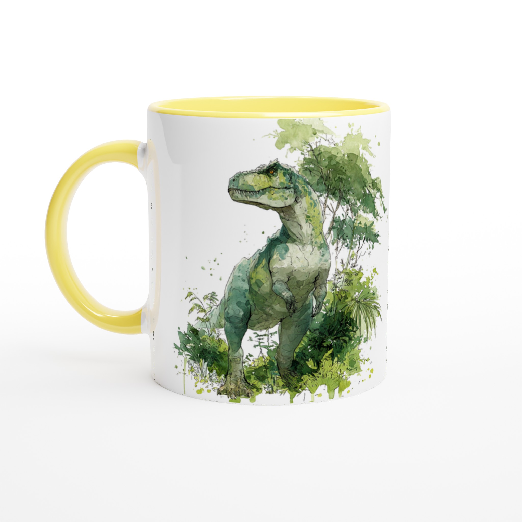 T-Rex Akvarell Mugg – För Historieälskare & Äventyrare | 11oz Keramisk Mugg i Valfri Färg 5 20cecd61-f560-485e-9020-b60d3e254dc3