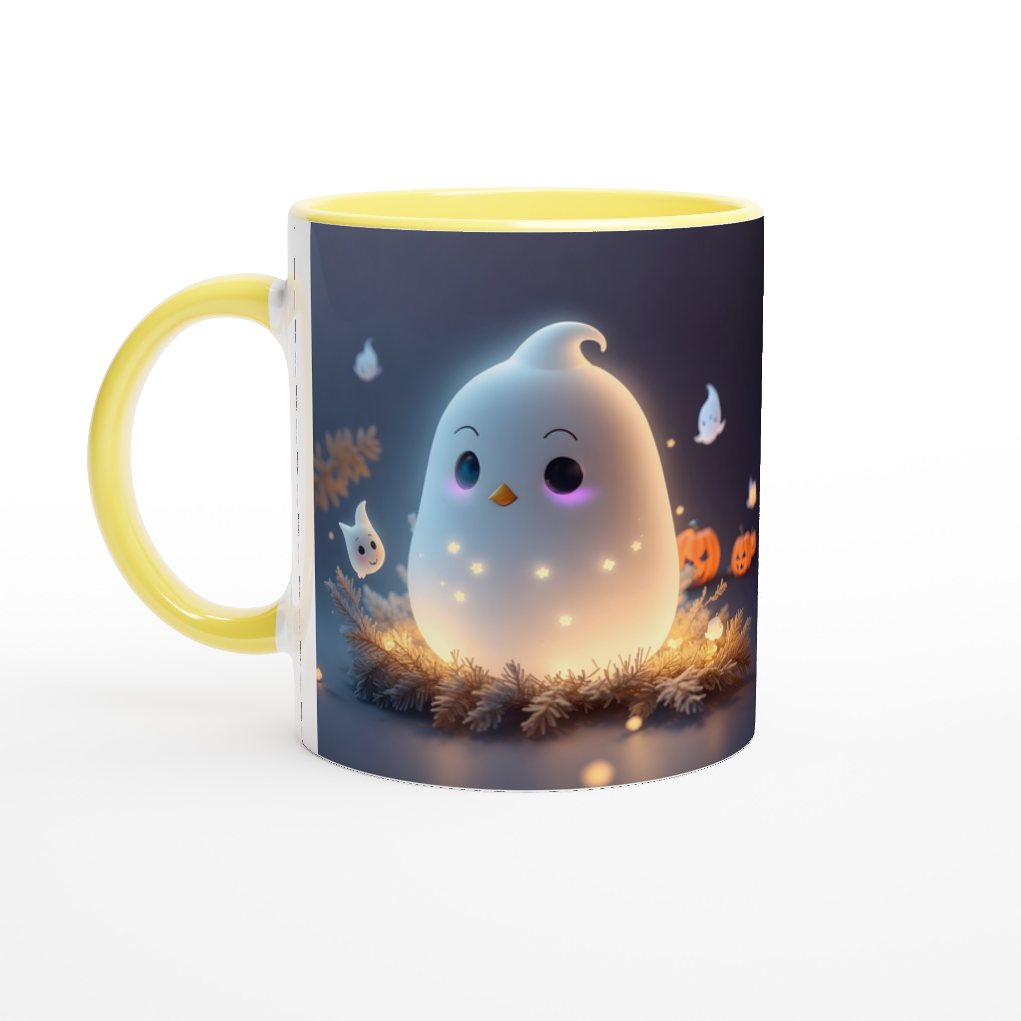 Mysig Spökmugg – Personlig Halloween-favorit i 7 färger – 11 oz keramisk mugg för kaffe & te 5 20f44169-9306-4f5e-a09c-57d9afaf6f08