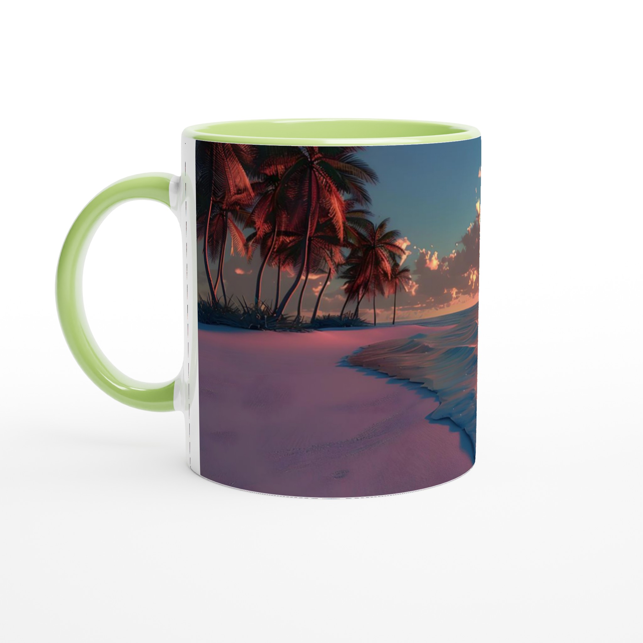 Tropisk Solnedgång Keramisk Mugg – 11 oz Kaffekopp i Valfri Färg, Hållbar och Diskmaskinsäker 7 2106353b-9676-4eb7-8576-ab902b2913b7