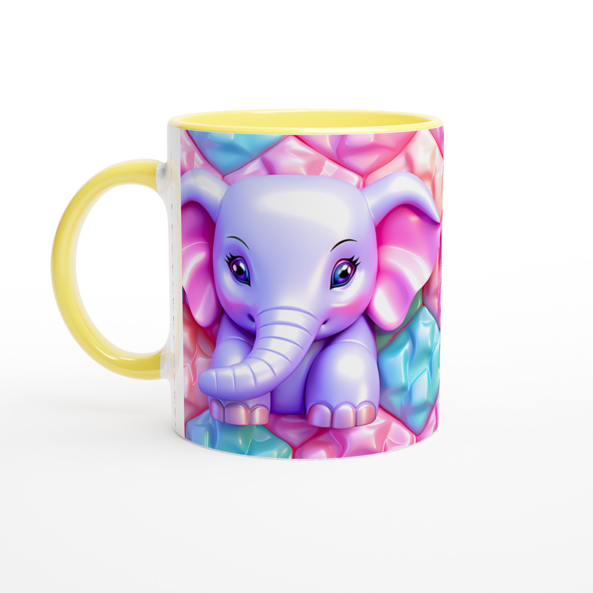 Söt Elefant Keramikmugg - Pastellglädje i 7 Färger | 11oz Hållbar Mugg för Kaffe & Te 5 211852c0-915b-4625-b386-c125276d30ee