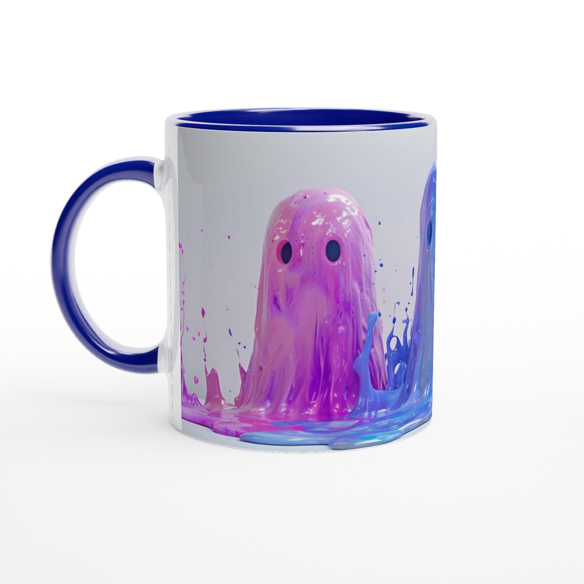 Mångfärgad Splatter Spöke 11oz Keramisk Mugg – Lekfull Design i Flera Färger 4 212a6ab7-7a2c-4ca7-bdec-73dd49d67404