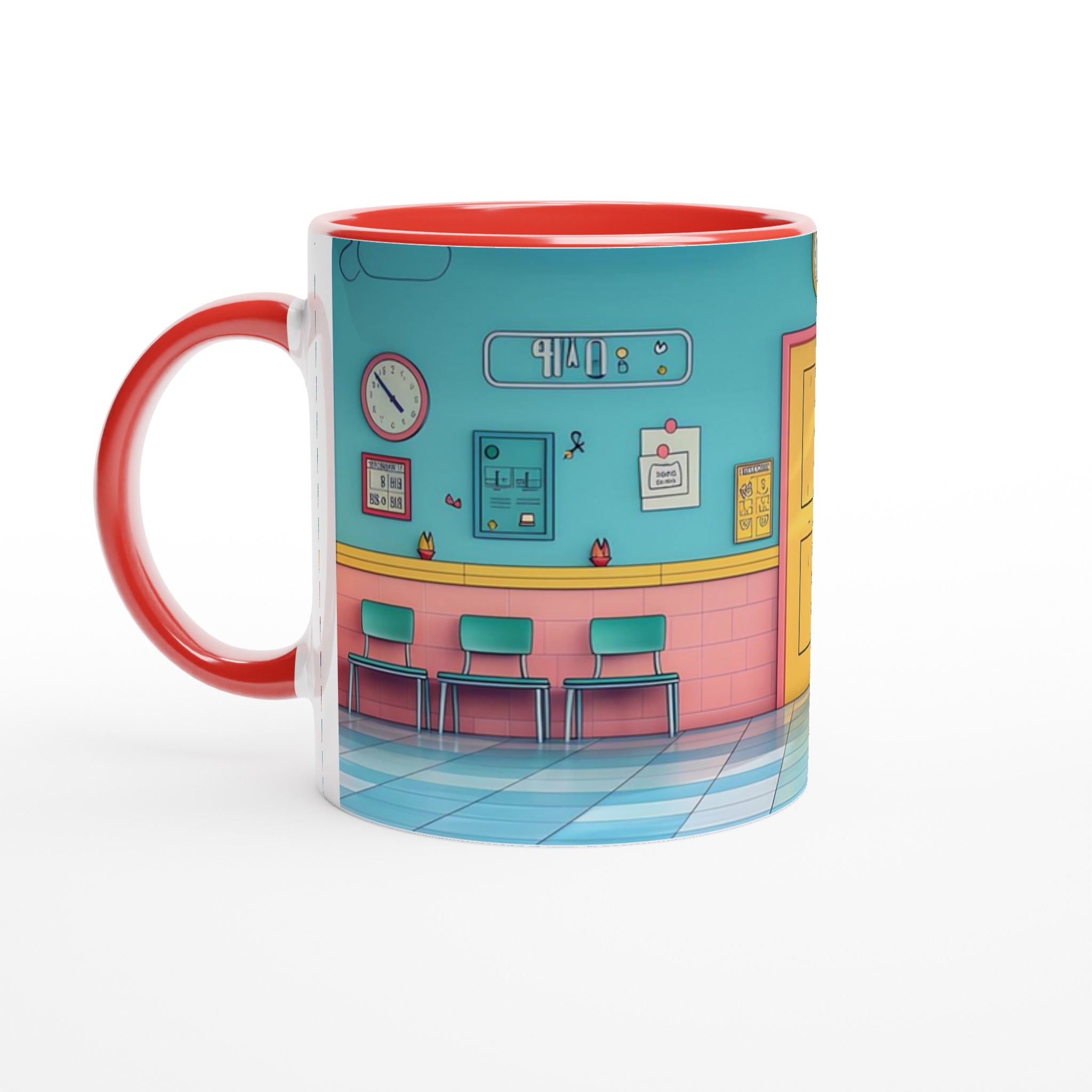 Retro Pastell Mugg – 11 oz Keramikmugg i lekfull design för kaffe och te 2 2168dec6-f89d-40a1-8026-343b226c1d39