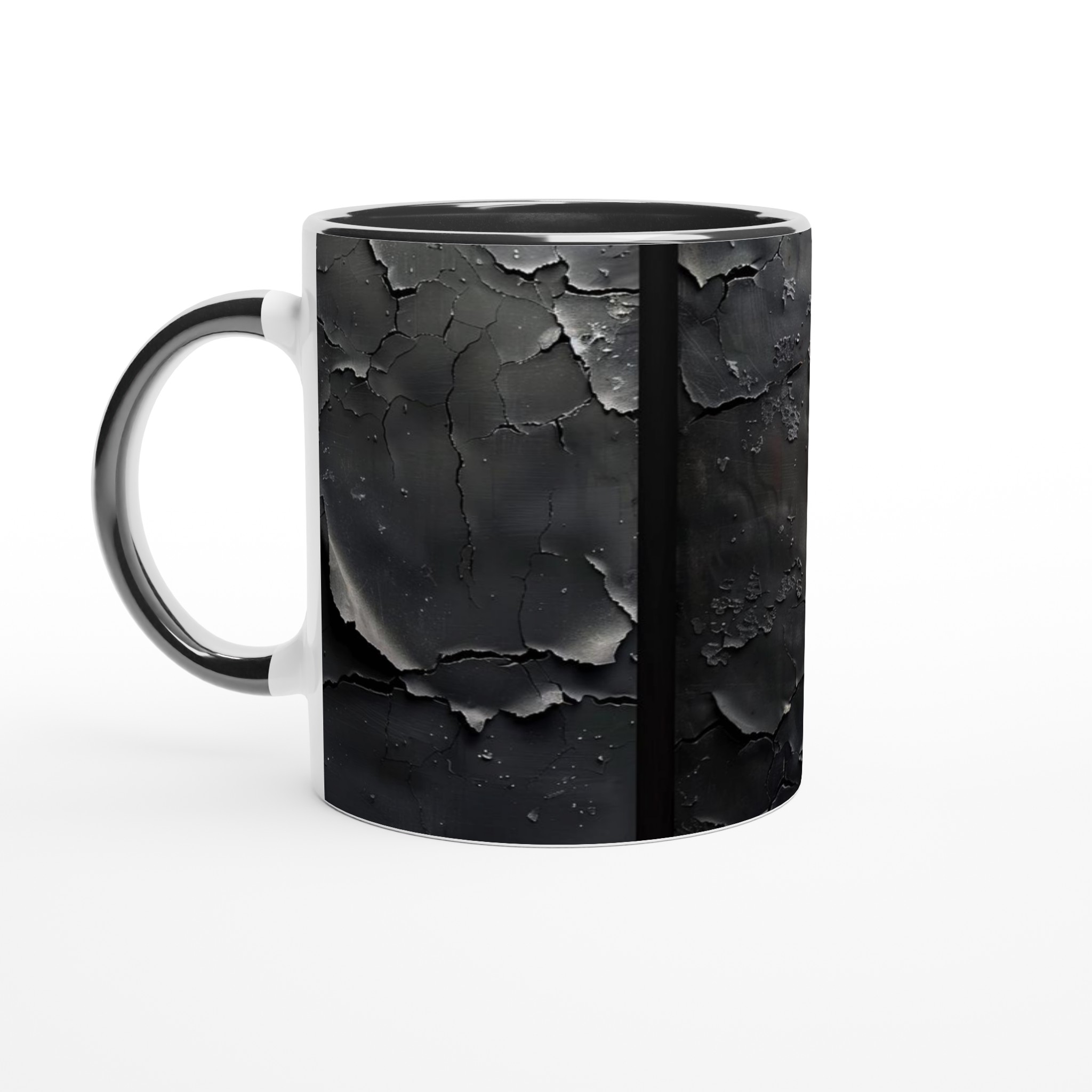 Industrial Elegance 11oz Keramisk Mugg – Rustik Textur med Röd Accent, Välj din färg! 7 216fed13-bafb-4951-a380-5d576021cde7