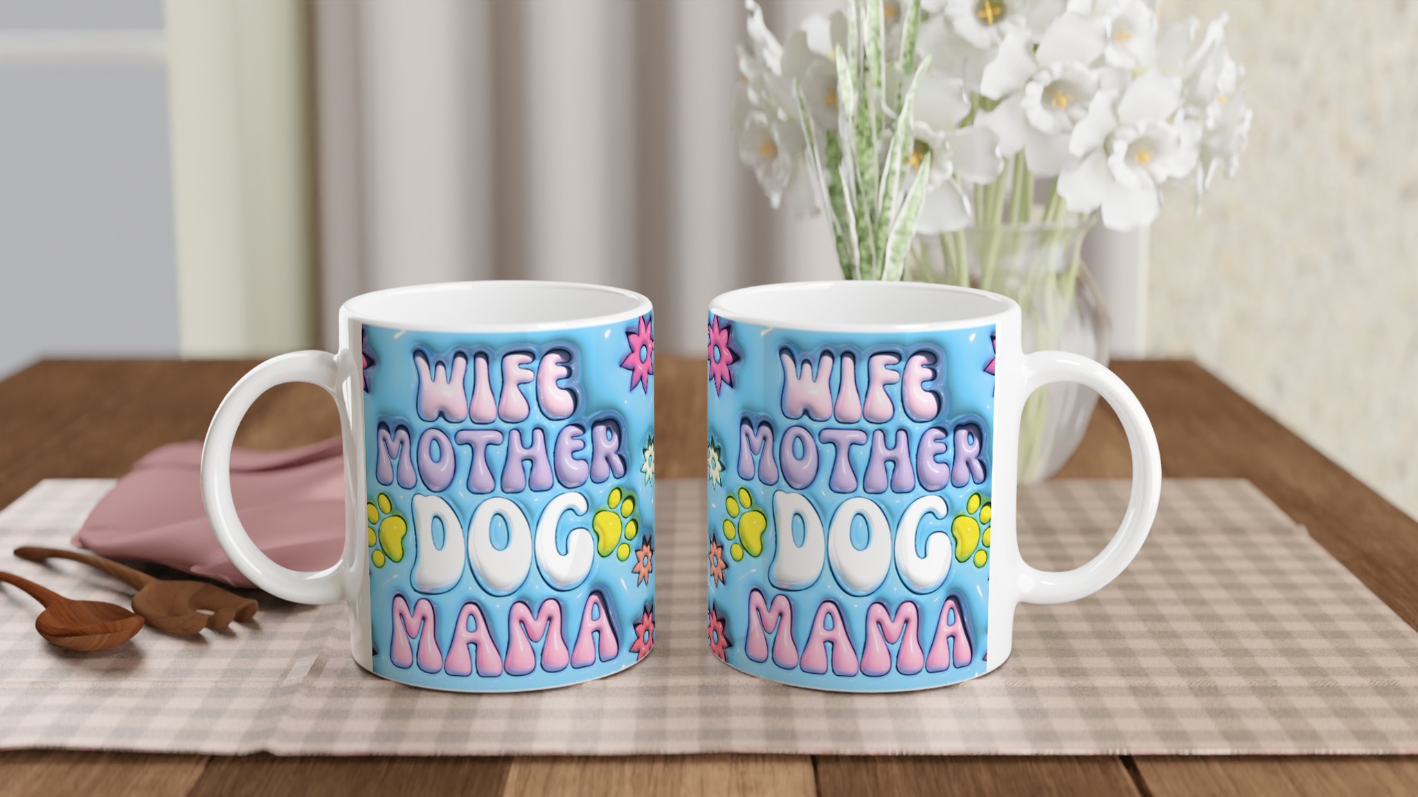 Dog Mama Life Keramisk Mugg – Personlig stil i 7 Färgval 10 21e2cb17-d7f2-4639-9536-a5d8ffca3faa