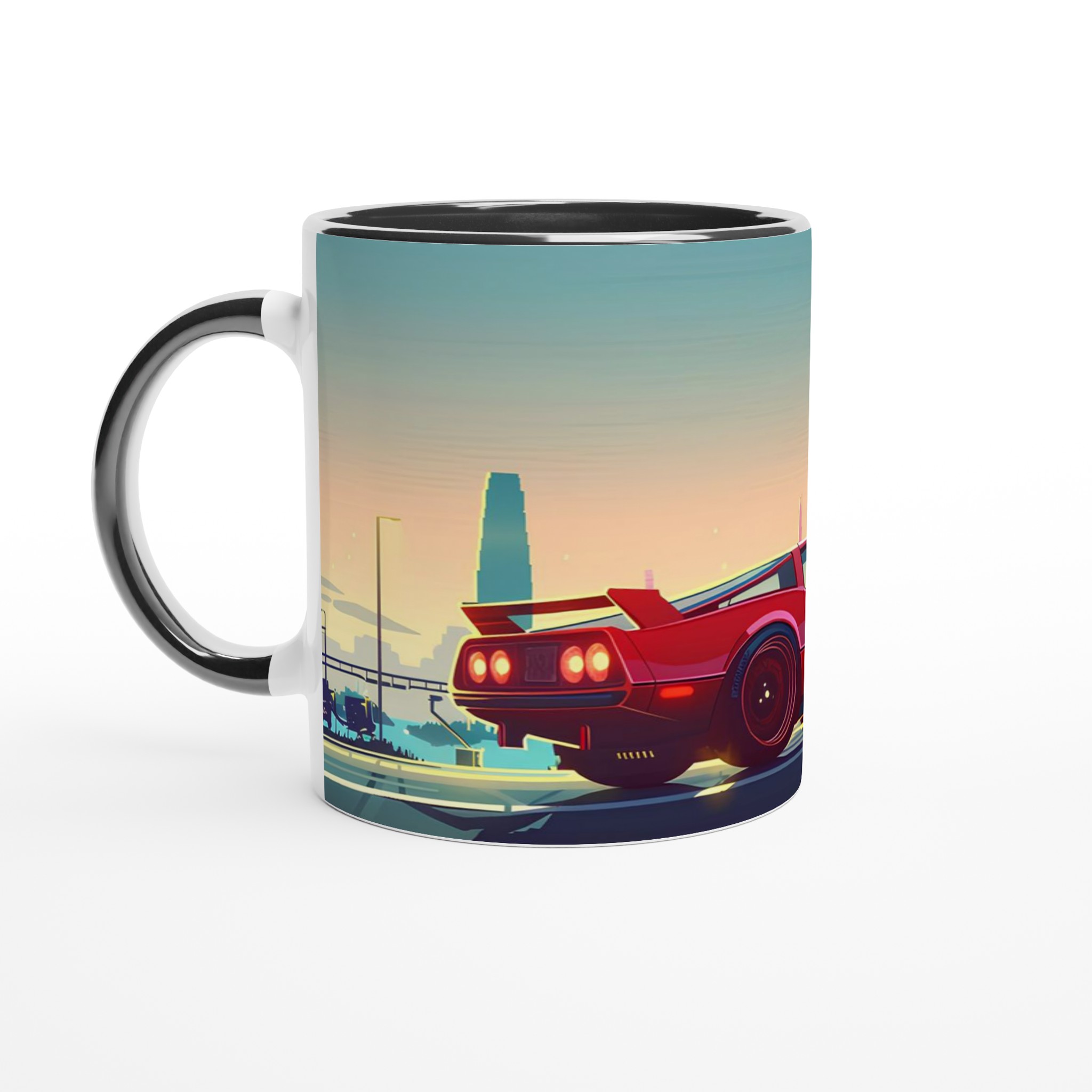 Retro Road Trip 11oz Keramisk Mugg – Ikonisk Sportbil & Solnedgångsnyanser för Kaffeälskaren 7 22ab8b82-cf9c-4373-9d29-ef37987f5ddf