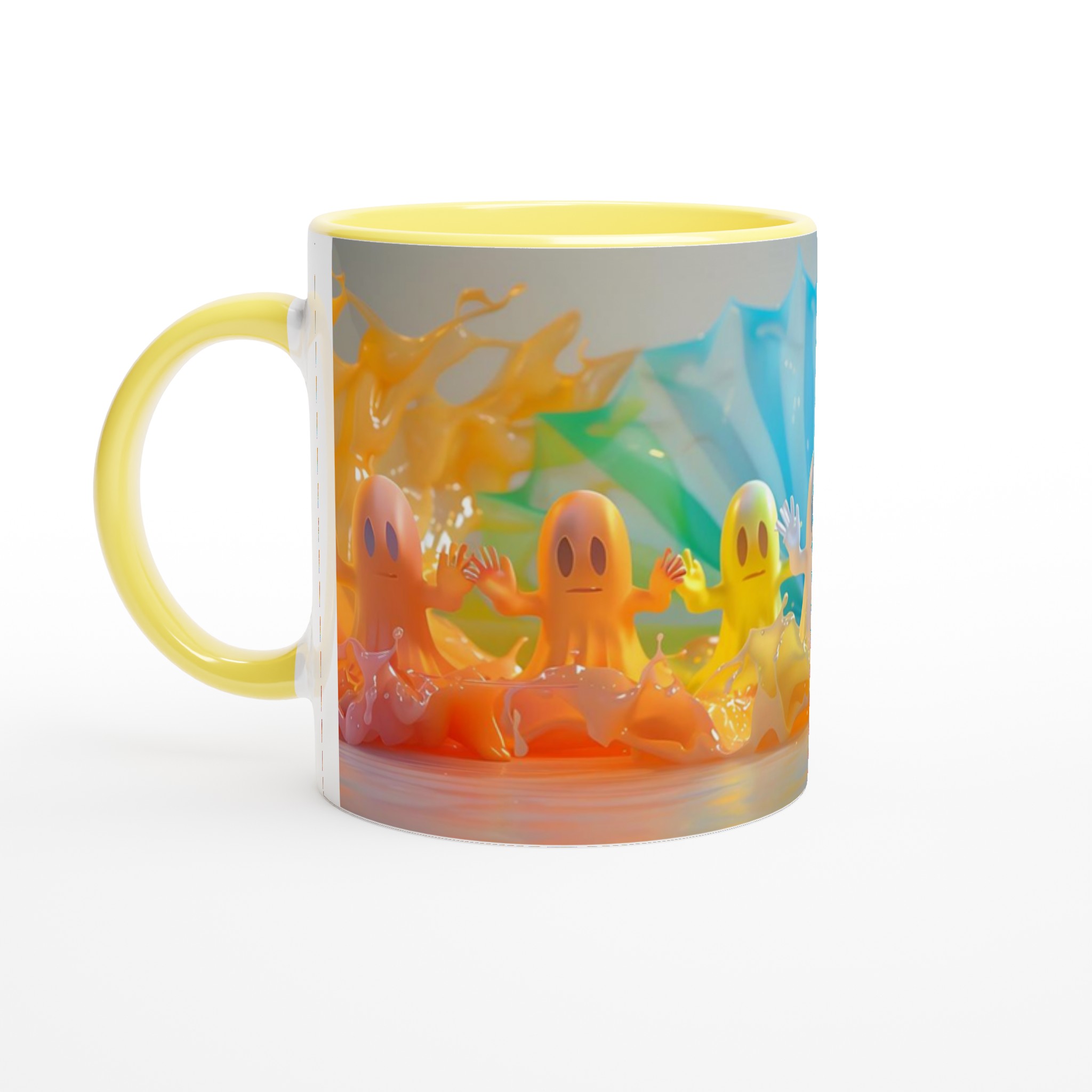 Färgsprakande Spökmugg – Lekfull 11oz Keramisk Mugg för Kaffe, Te & Glädje i Alla Färger 5 231f3bbe-d17f-4f9f-94c4-4ca074940f52
