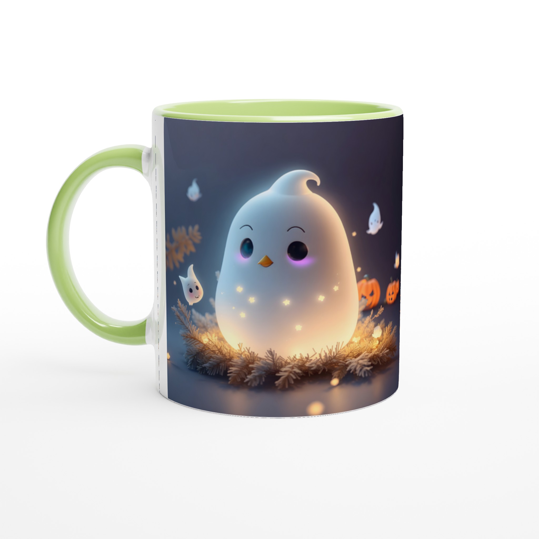 Mysig Spökmugg – Personlig Halloween-favorit i 7 färger – 11 oz keramisk mugg för kaffe & te 3 2324d740-9183-4f02-b968-c84d108ffca7