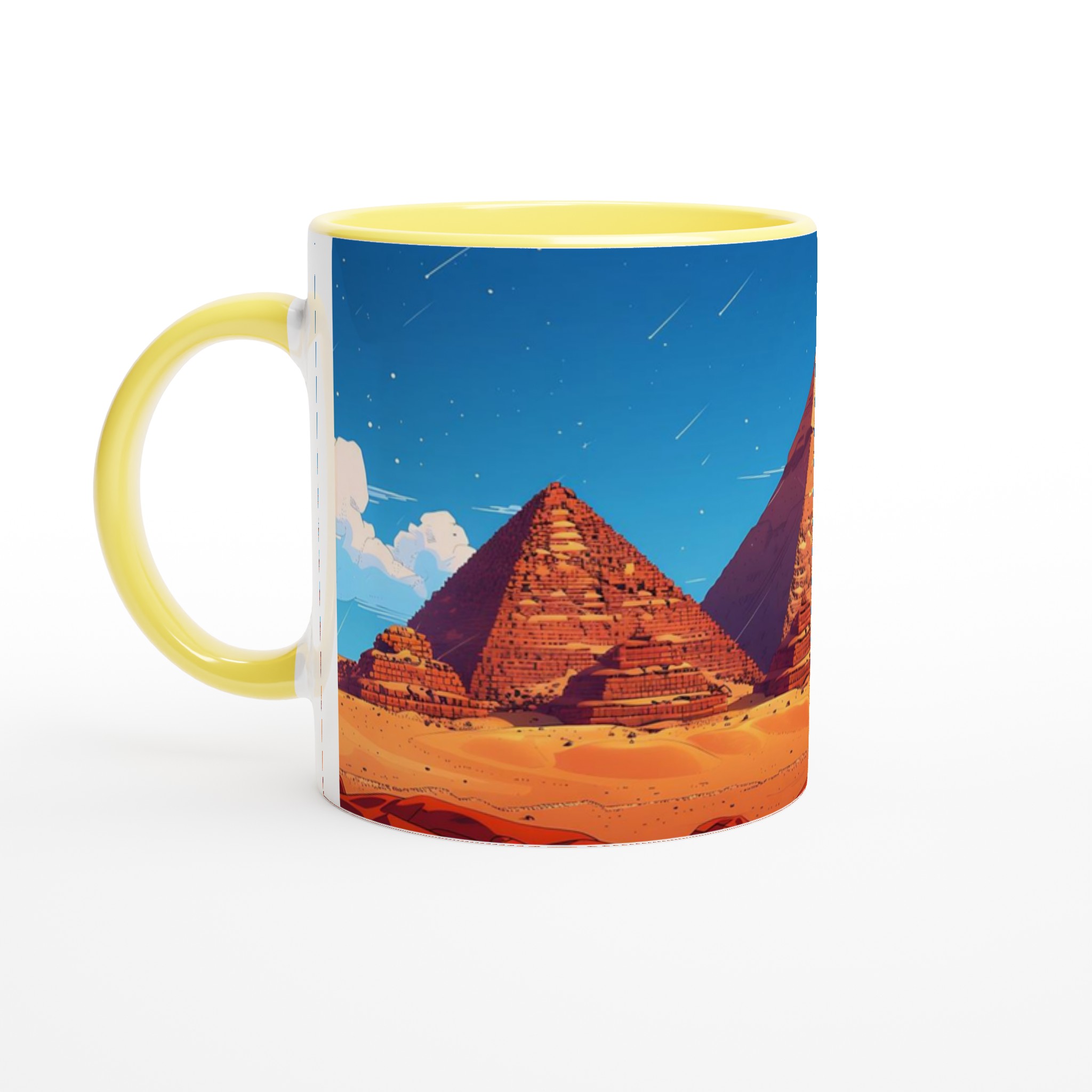 Egyptisk Pyramider & Ökenmugg – 11 oz Keramisk Mugg i Valfri Färg, Diskmaskinsäker 5 236805c6-2903-4cd4-a200-386aef0190fb