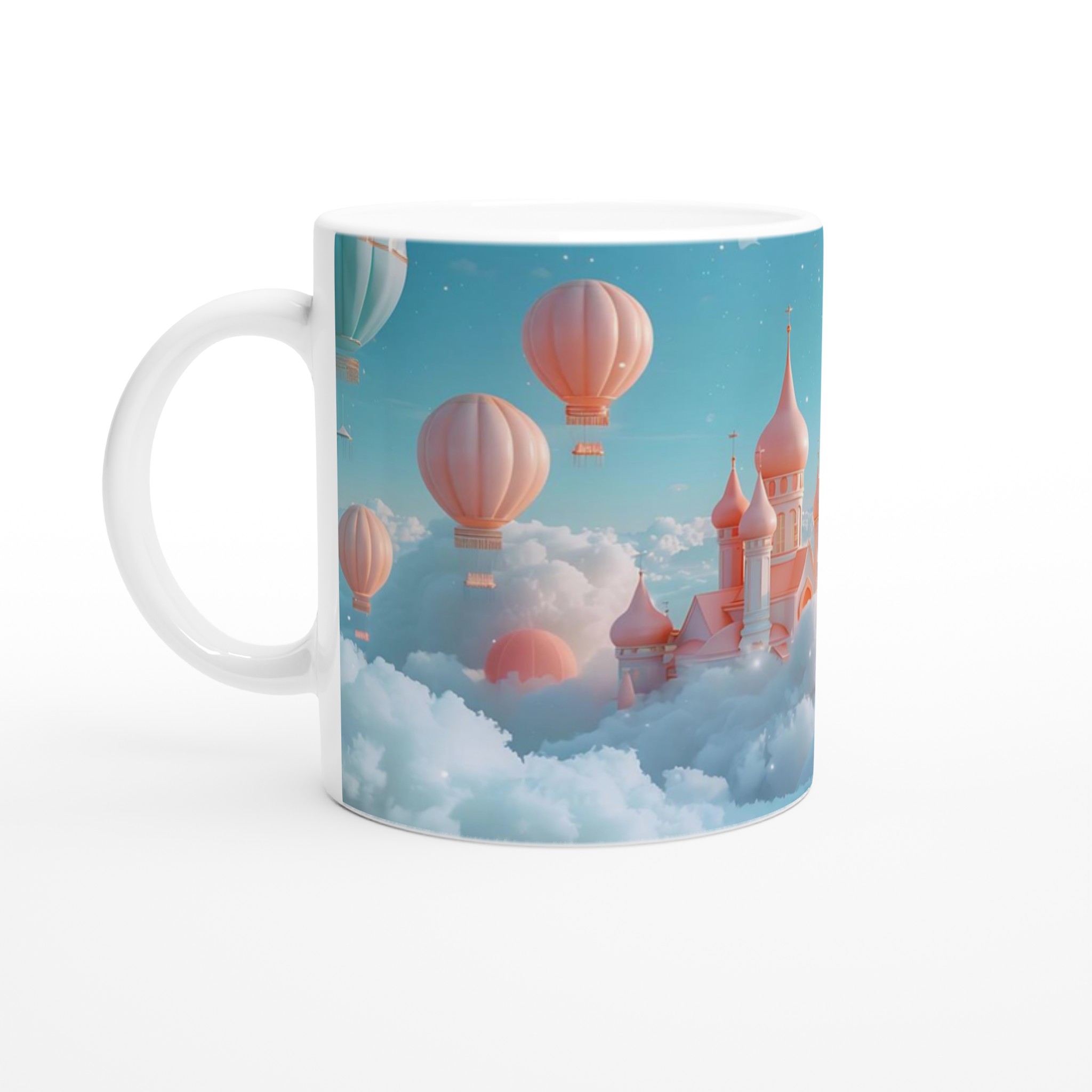Drömresan 11oz Keramisk Mugg – Pastellrosa Slott bland Molnen, Välj din Färg! 1 23751bc5-510b-48a9-b746-3ece068b68cd