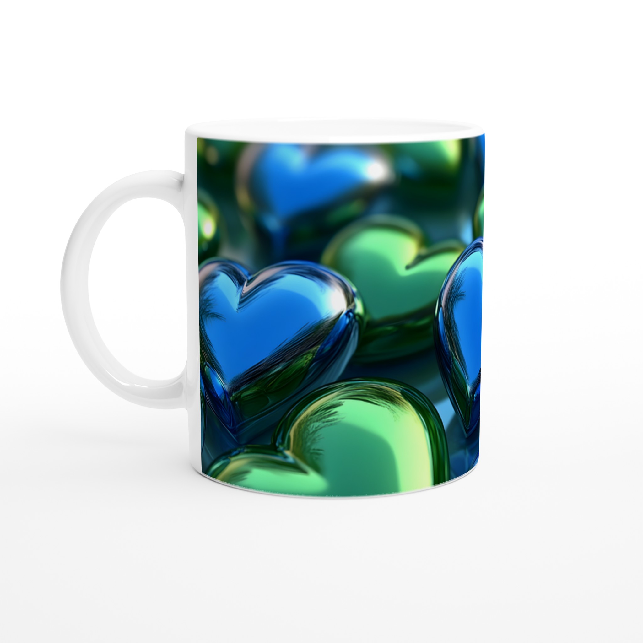 Kärlek i Blått & Grönt: Personlig 11oz Keramisk Mugg 1 2464a444-d69e-4645-82c6-db5a00576c6f