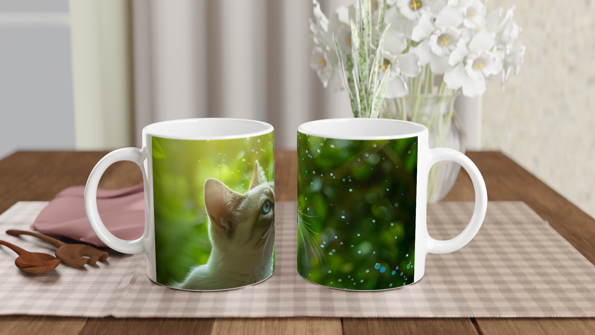Kattögonmagi: 11 oz keramisk mugg – din färgstarka oas 10 2483b5a9-563b-4d15-a7c4-baba292f4fab